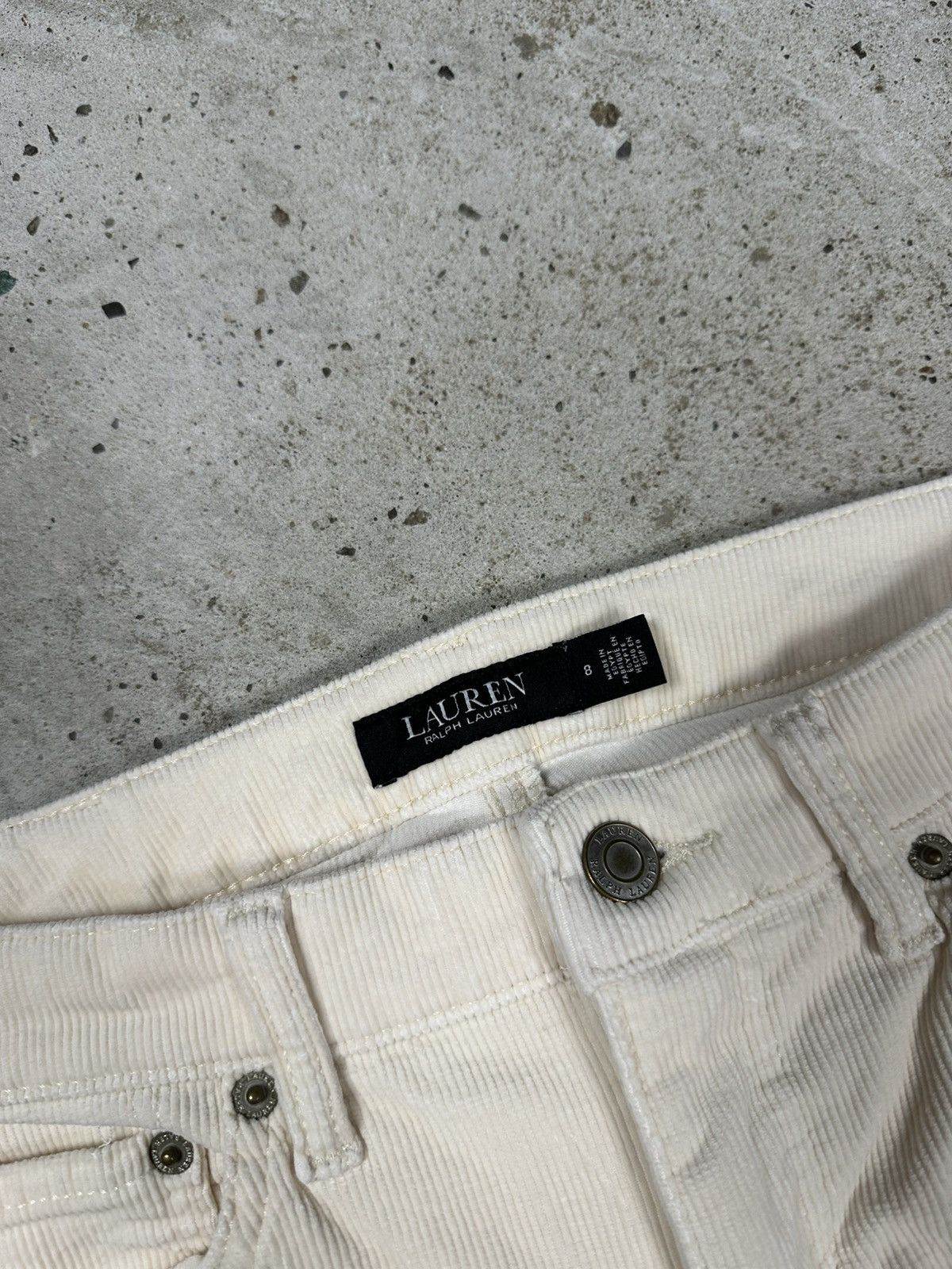 Lauren Ralph Lauren Lauren Ralph Lauren Cream Corduroy Pants Size 30" / US 8 / IT 44 - 9 Thumbnail