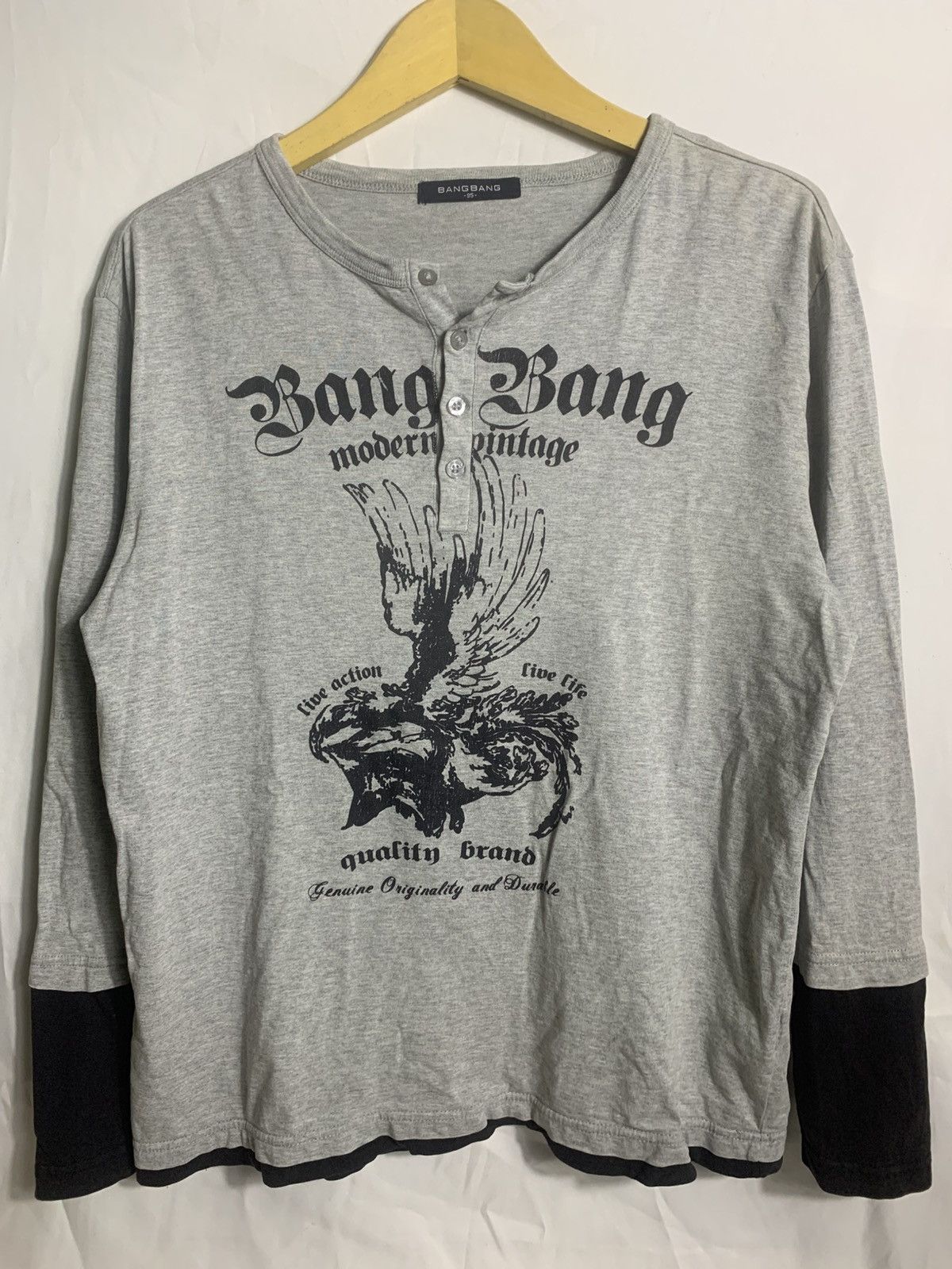 Japanese Brand Bangbang Poem longsleve Size US M / EU 48-50 / 2 - 3 Thumbnail