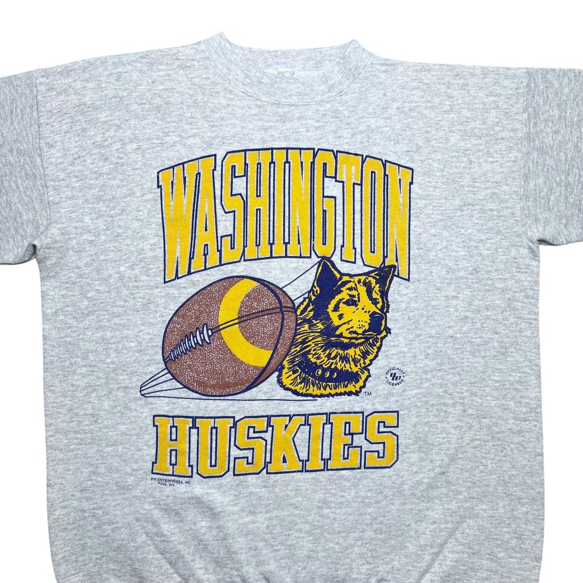 NCAA 90s Washington Huskies Spell Out Mascot Football Sweatshirt Size US L / EU 52-54 / 3 - 4 Thumbnail
