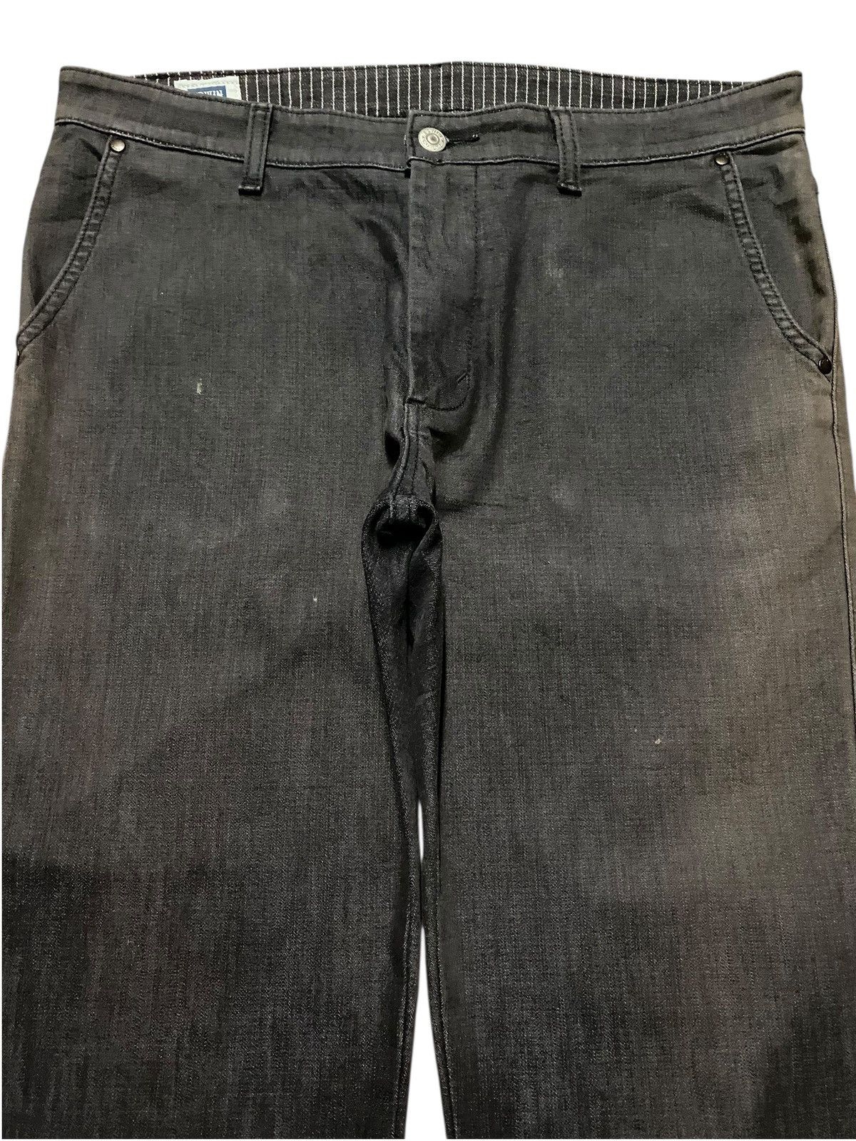 Edwin Vintage Japanese Brand Edwin S403S Black Denim Loose Jeans Size US 34 / EU 50 - 3 Thumbnail
