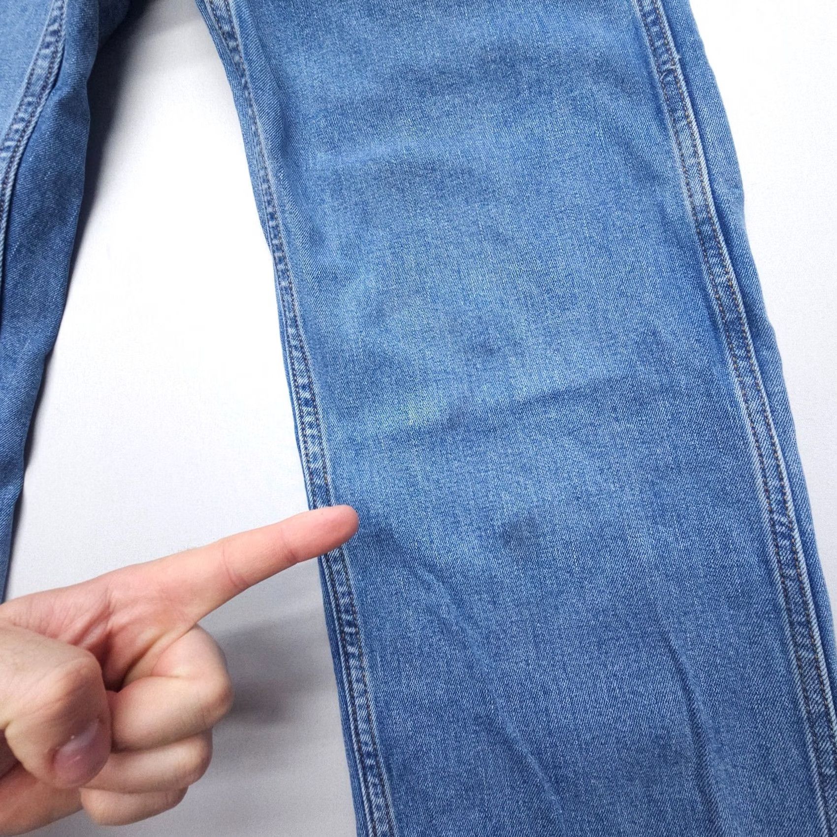 Levi's Levi's Workwear Jeans Mens 36 x 36 Blue Denim Stretch Straight 5-Pocket Regular Mid Rise Denim Long Tall Size US 36 / EU 52 - 3 Thumbnail