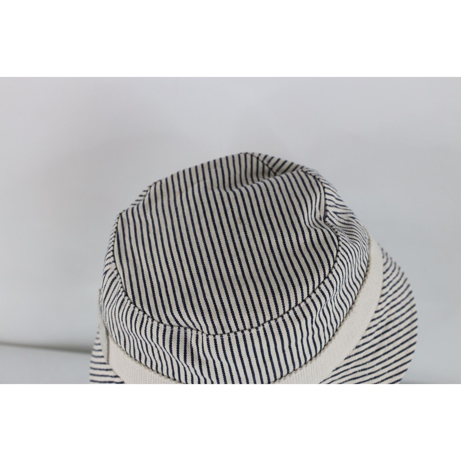 Gap Vintage Gap Suede Trim Hickory Striped Canvas Bucket Hat Size ONE SIZE - 7 Thumbnail