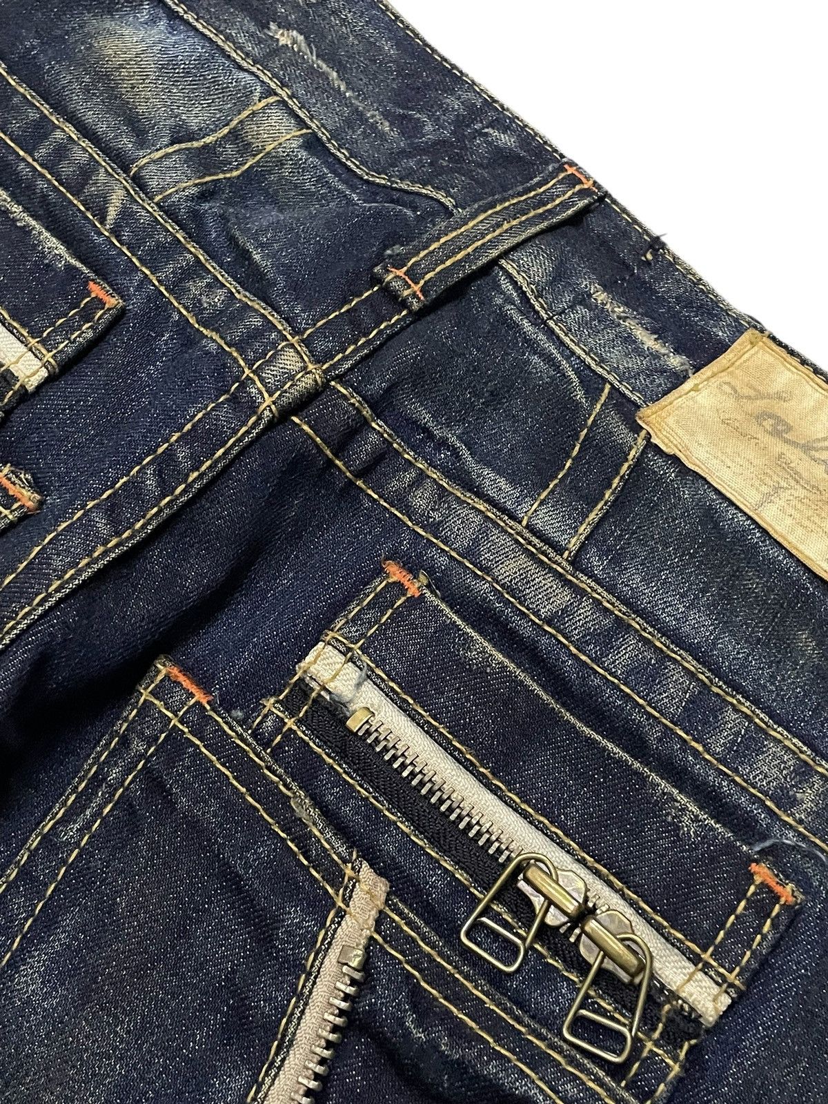 GOSTAR DE FUGA × Hysteric Glamour × Tornado Mart Lolita Japan Claw Mark Honeycomb Mud Wash Jeans Size US 30 / EU 46 - 16 Thumbnail