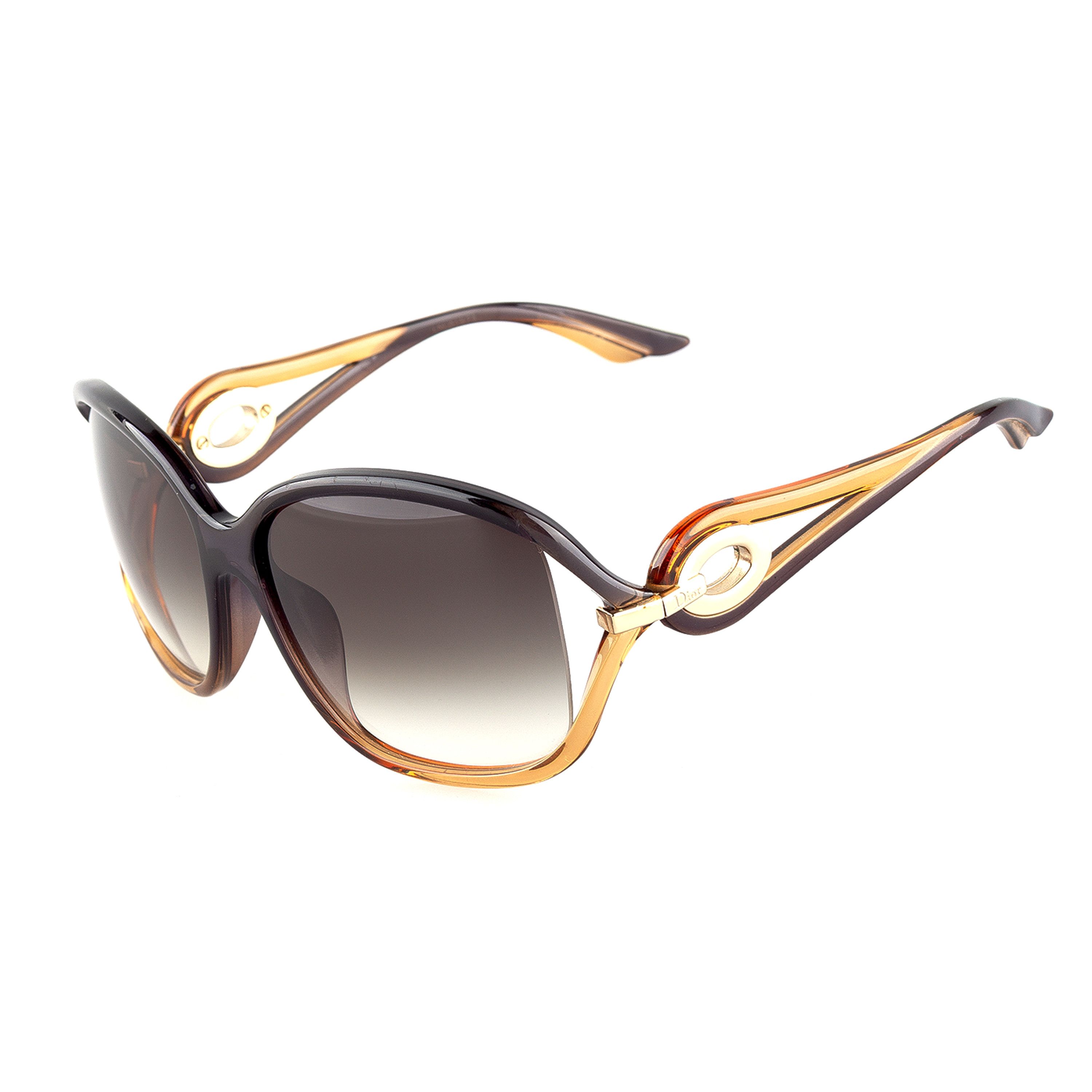 Dior Christian Dior Volute 2 LNLO1B76OP Brown Vintage Sunglasses Size ONE SIZE - 1 Thumbnail