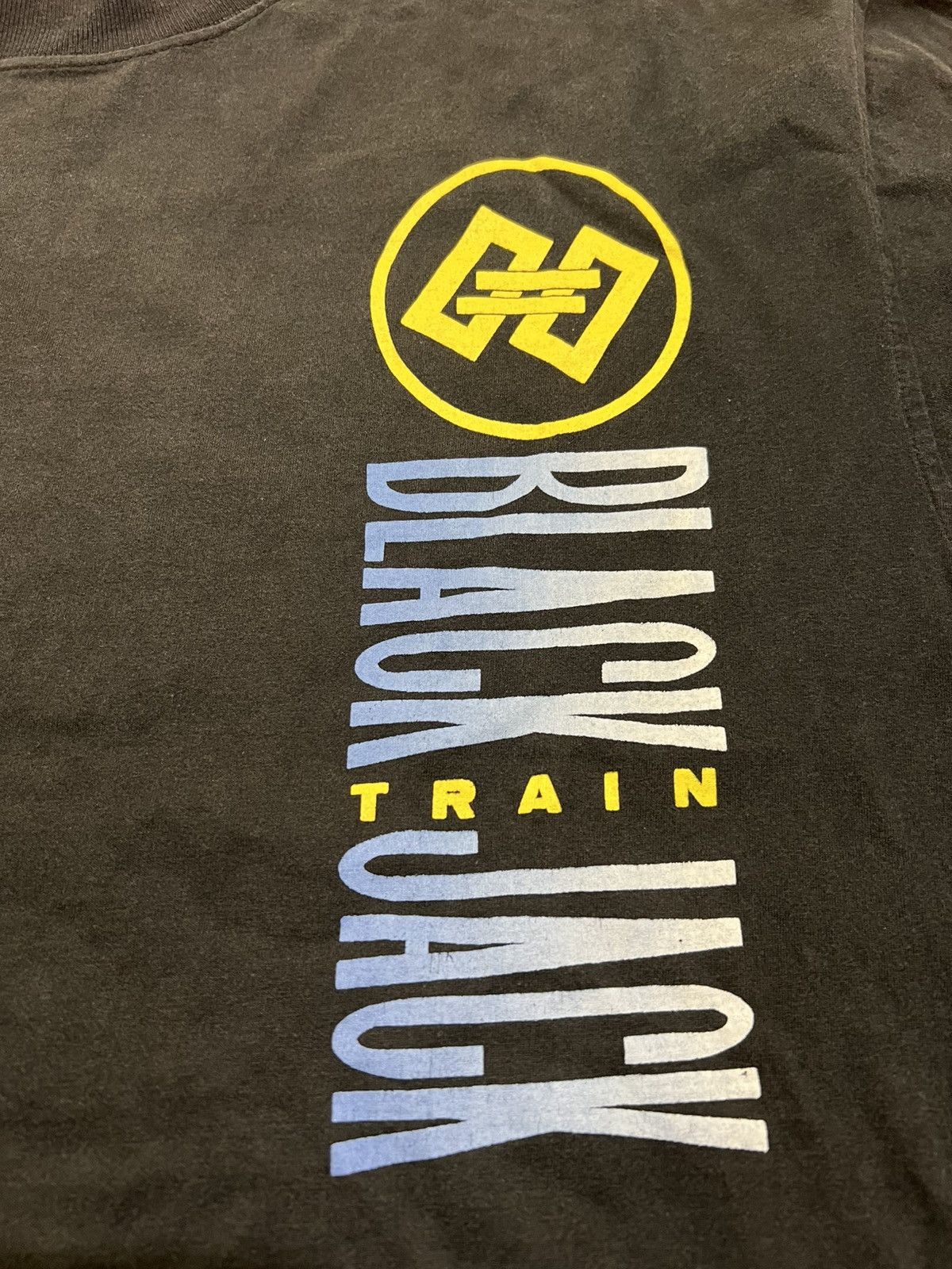 Band Tees × Designer × Vintage Vintage Black Train Jack Tee Size US L / EU 52-54 / 3 - 5 Thumbnail