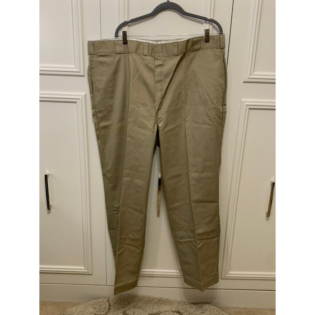 Dickies Dickies Men's Beige Work Dress Pants Size 46x30 Straight Leg Size US 44 / EU 60 - 1 Thumbnail