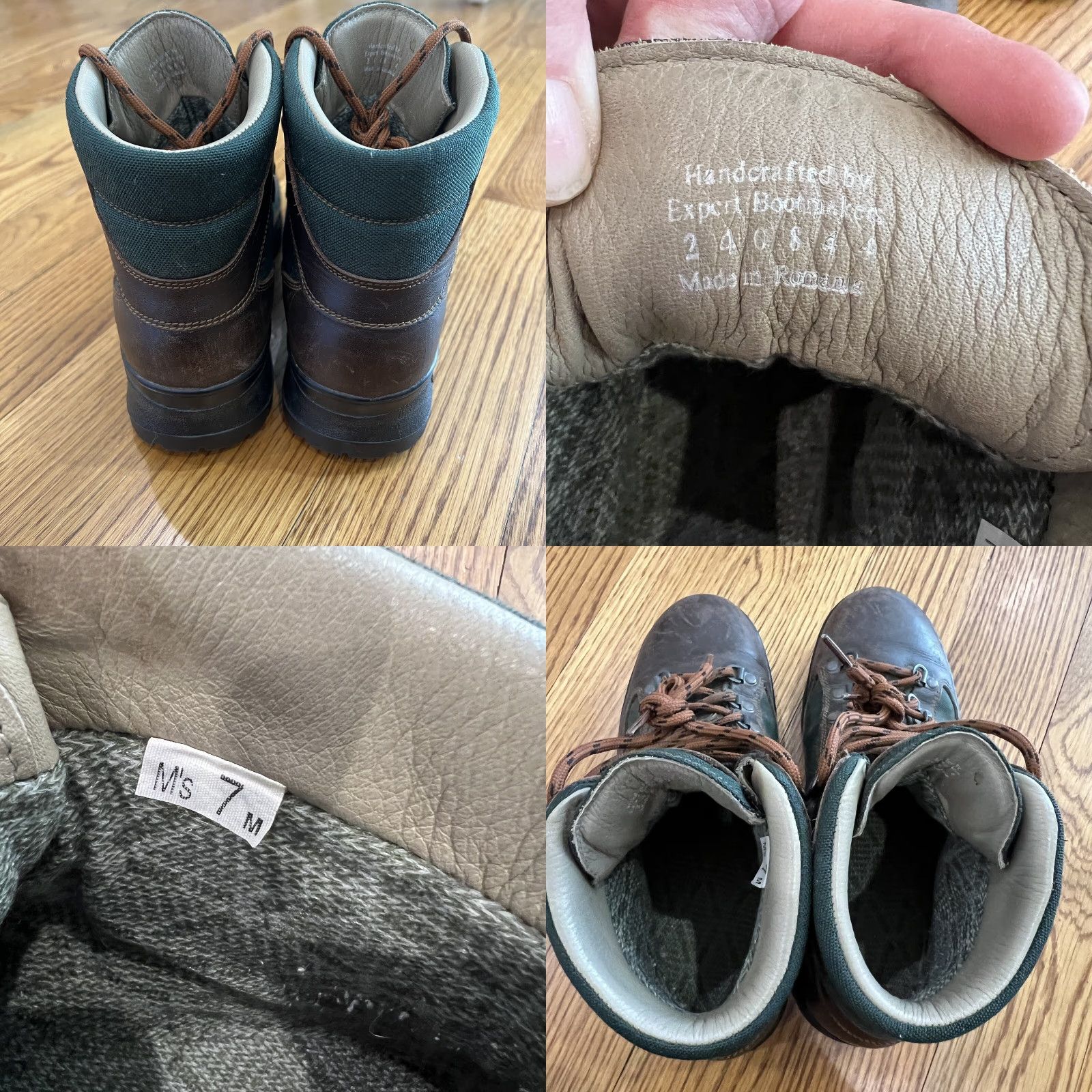 Vintage L.L. Bean Cresta Air 8000 Goretex Hiking Boots Leather Brown Mens 7 M, Womens 8.5 M Waterproof Outdoor Size US 9 / IT 39 - 8 Thumbnail