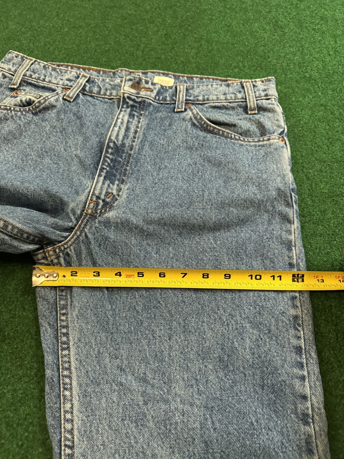 Levi's Vintage Clothing Vintage 90s Levi’s 505 Orange Tab Grunge Light Wash Jeans Size US 36 / EU 52 - 10 Thumbnail