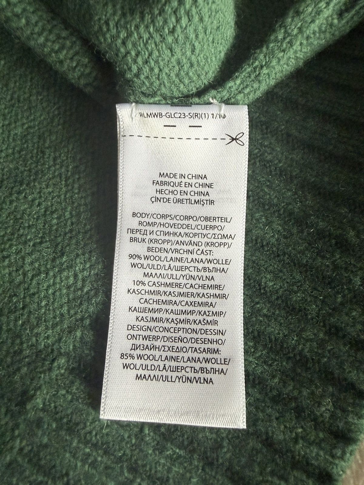 Polo Ralph Lauren Polo Bear Sweater in Wool/Cashmere Green Medium Size US M / EU 48-50 / 2 - 7 Thumbnail