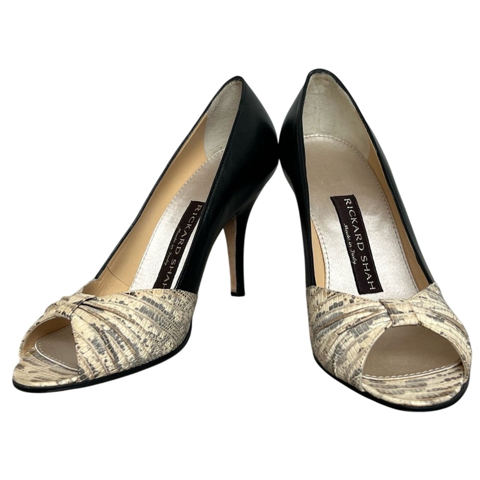 Richard Chai Rickard Shah Charlene Heels Pumps Snakeskin 36.5 Made Italy Size US 6 / IT 36 - 6 Thumbnail