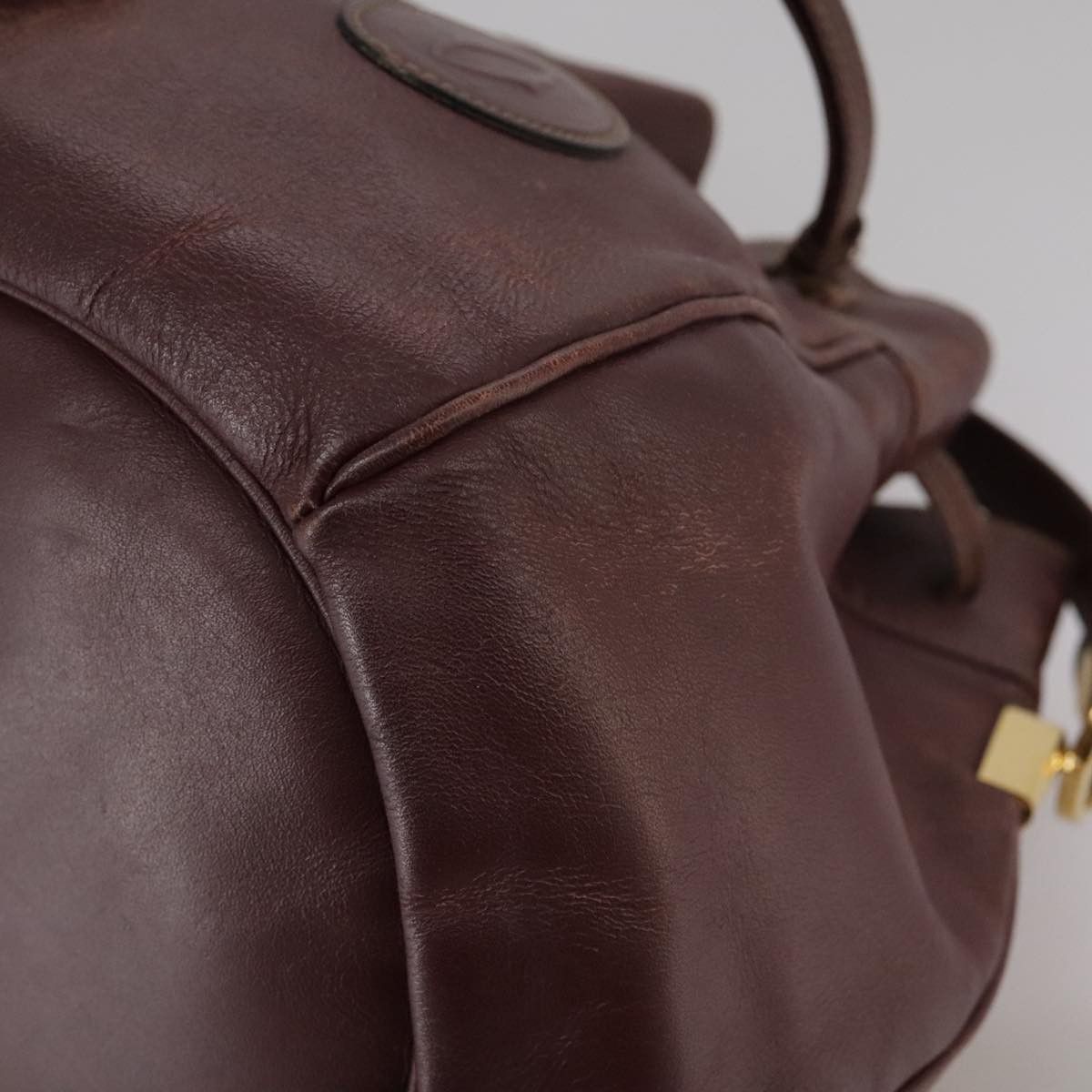 Cartier Cartier Shoulder Bag Leather Bordeaux Gold Size ONE SIZE - 13 Thumbnail