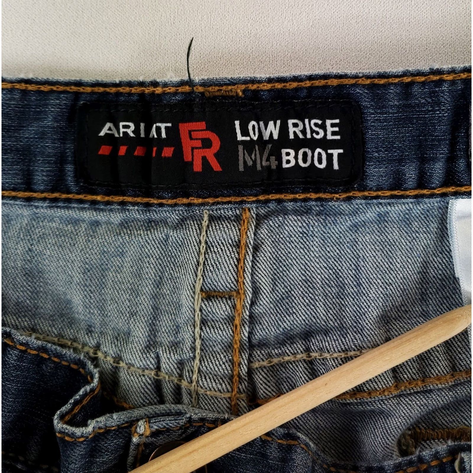 Ariat Ariat Jeans FR M4 Low Rise Boot Blue Mens 40x32 (40x31 Actual) Jeans Regular Men Blue 40 31 Flame-Resistant Straight Size US 40 / EU 56 - 4 Thumbnail
