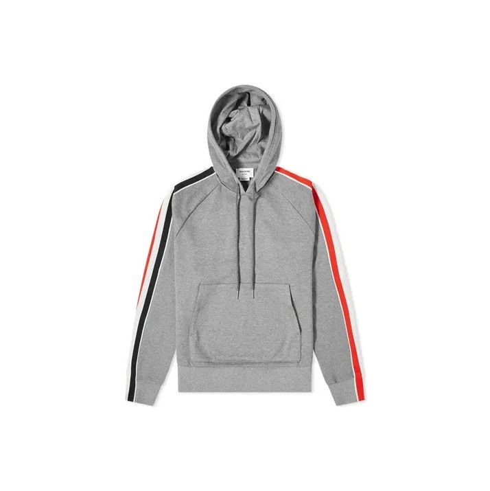 Thom Browne Thom Browne Hooded Sweatshirt with Side Stripes Size US S / EU 44-46 / 1 - 1 Thumbnail