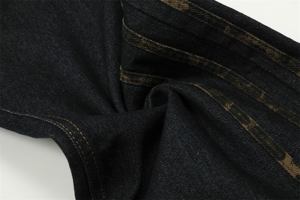 Japanese Brand × Jean Men's straight-leg leopard print jeans with side stripes Size US 32 / EU 48 - 5 Thumbnail