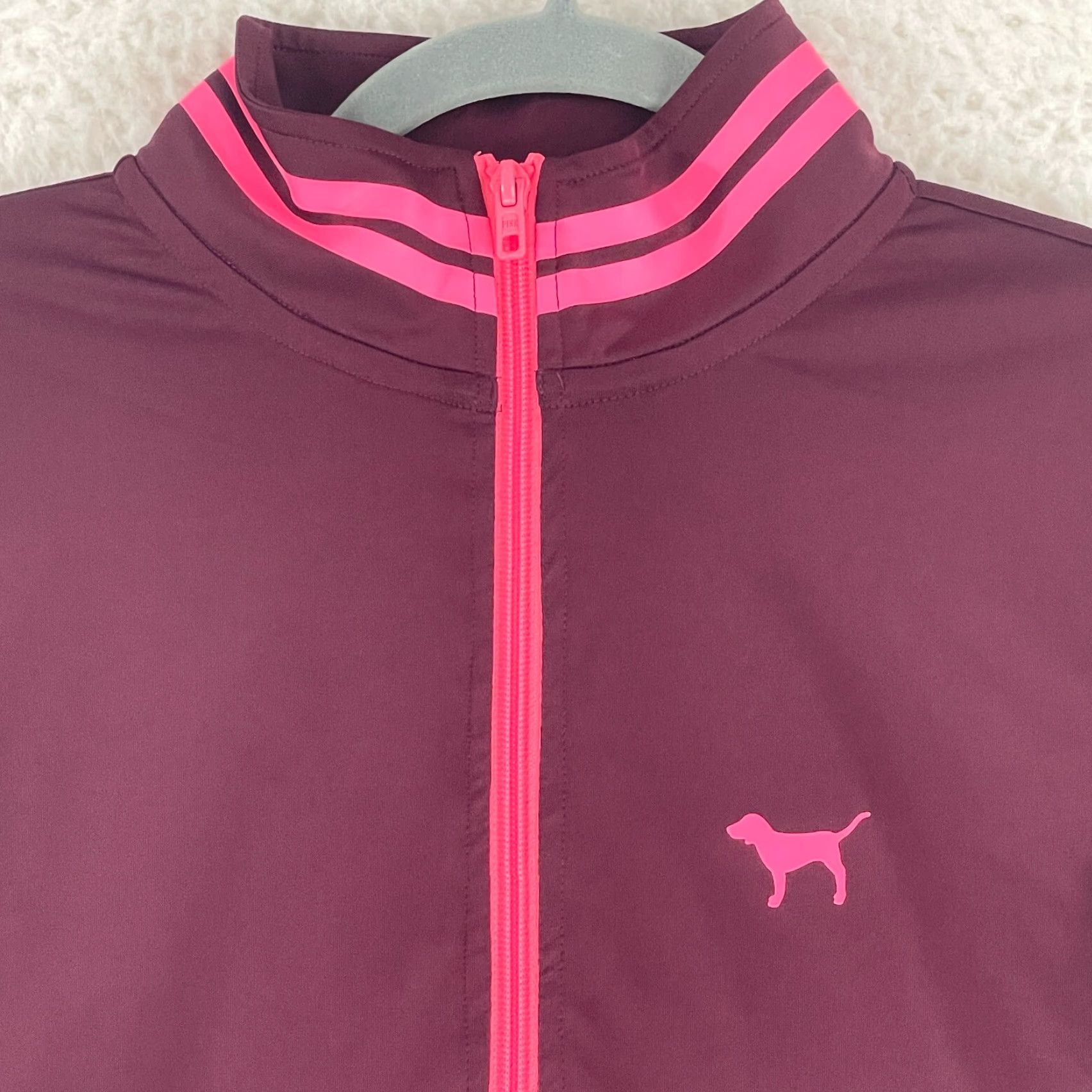 Victoria's Secret PINK Victoria's Secret Jacket Womens 1/2 Zip Long Sleeve Lightweight XS Purple Athleisure Logo 90s (if available) Womens Size XS / US 0-2 / IT 36-38 - 3 Thumbnail