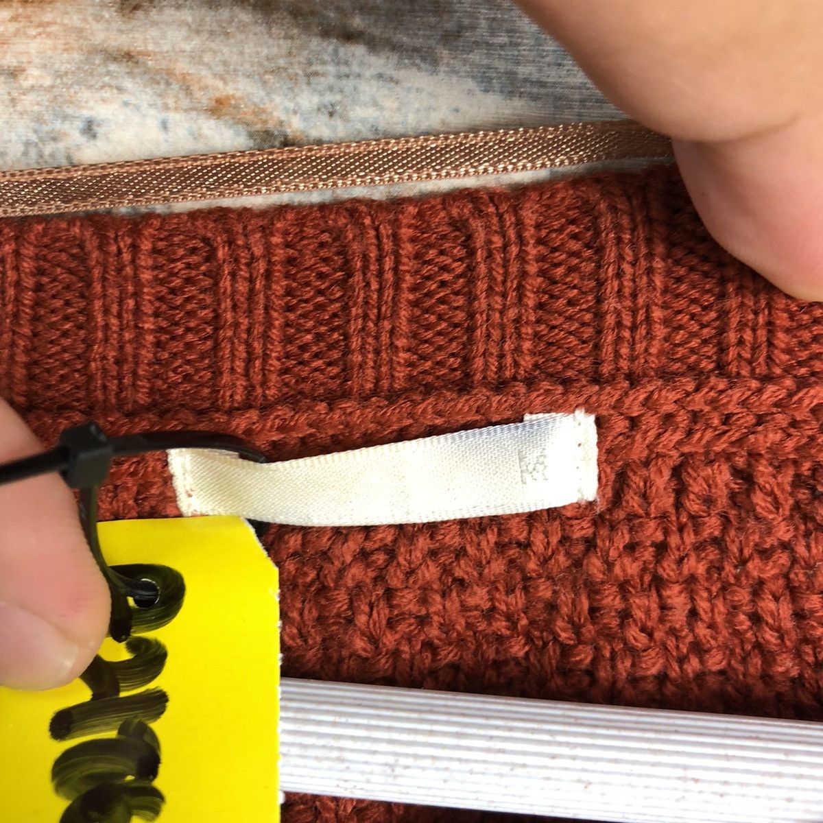 GU × Homespun Knitwear GU Orange streetwear Knitwear #A2186 Size M / US 6-8 / IT 42-44 - 10 Thumbnail