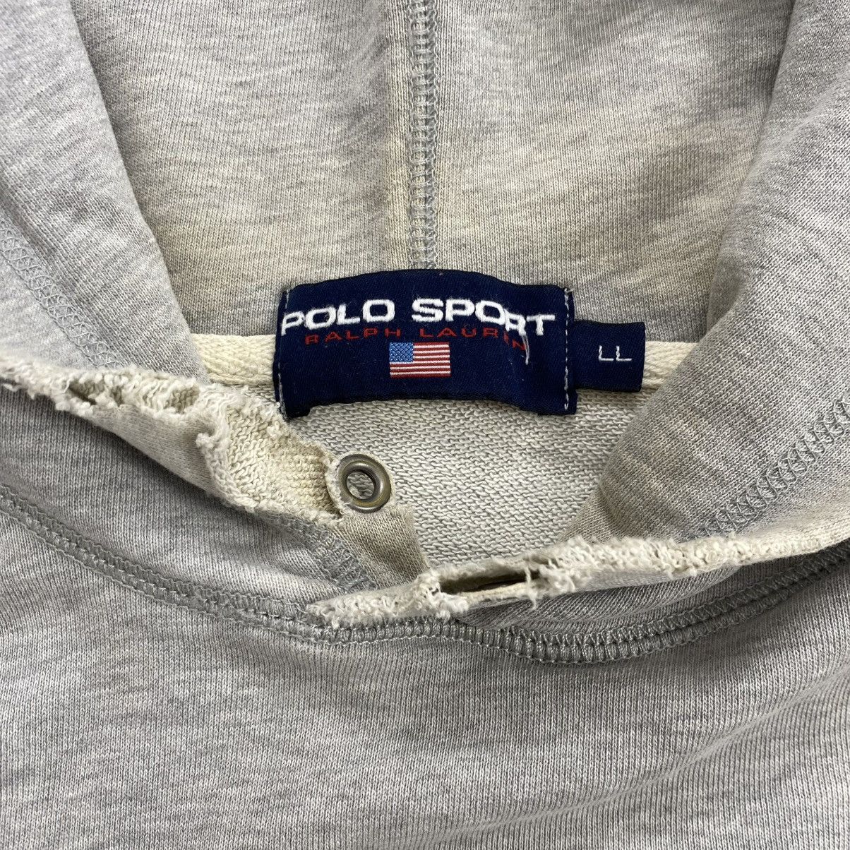 Polo Ralph Lauren Vintage Polo Sport Ralph Lauren Kswiss Logo Destroyed Hoodie Size US L / EU 52-54 / 3 - 4 Thumbnail