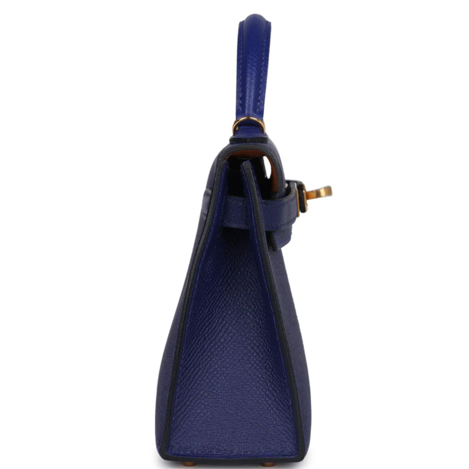 Hermes Hermes Mini Kelly 20 Encre Gold Epsom Sellier Handle Bag Size ONE SIZE - 3 Thumbnail