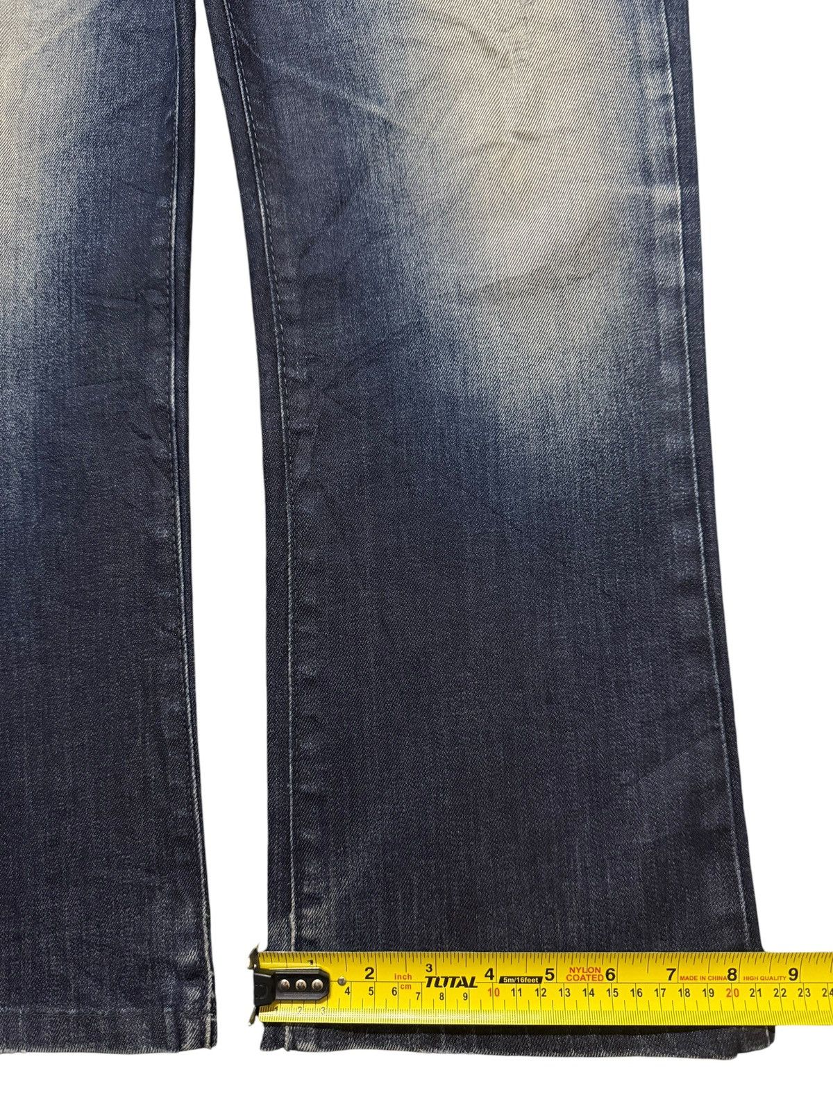 Edwin Vintage 90s Edwin XV Blue Faded Whisker Regular Straight Fit Size US 33 - 14 Thumbnail