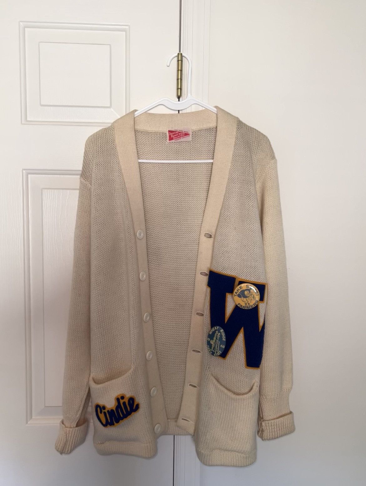 Vintage Vintage 1960s Letterman Sweater Size US M / EU 48-50 / 2 - 1 Thumbnail