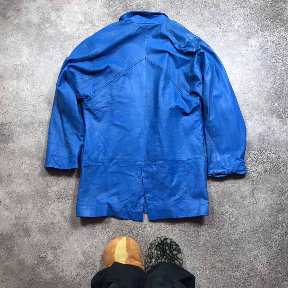 Vintage Vintage Y2K Blue Oversized Blazer Streetwear Casual Washed S Size S / US 4 / IT 40 - 7 Thumbnail