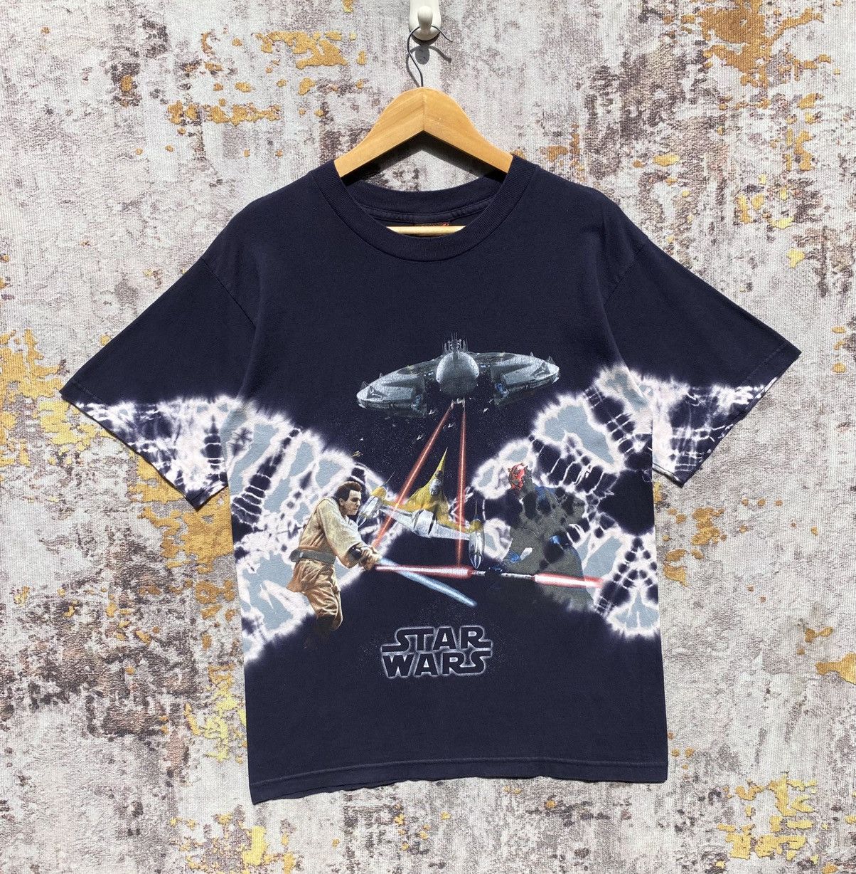 Star Wars Vintage 90s Star Wars The Phantom Menace Episode 1 Shirt Size US M / EU 48-50 / 2 - 1 Thumbnail