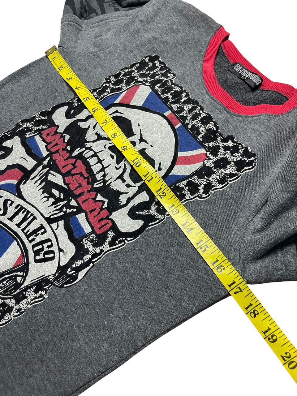 Japanese Brand BA-TSU Studio Rockstyle 69 Skull Long sleeve T-Shirt Size US XS / EU 42 / 0 - 8 Thumbnail