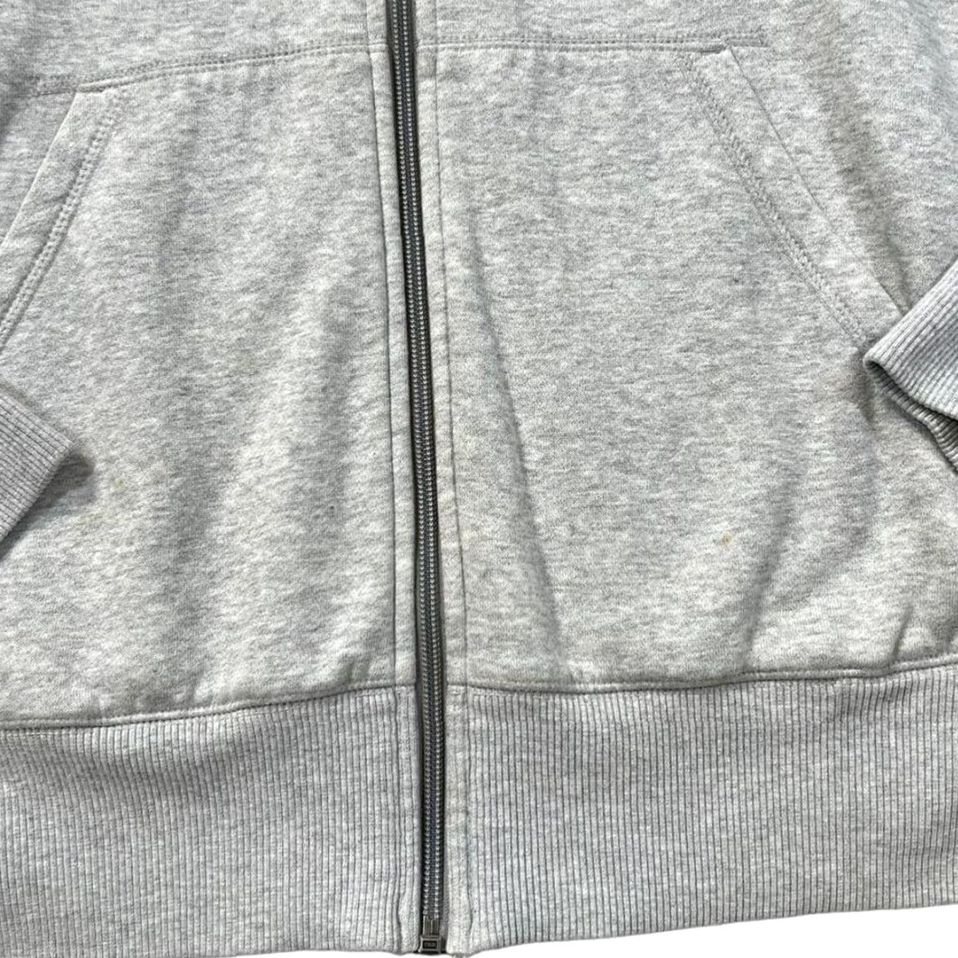 Nike Nike Classic Basic Embroidered Mini Logo Grey Zip Hoodie Large Mens Hoodie Heritage Vintage Style Size US L / EU 52-54 / 3 - 5 Thumbnail