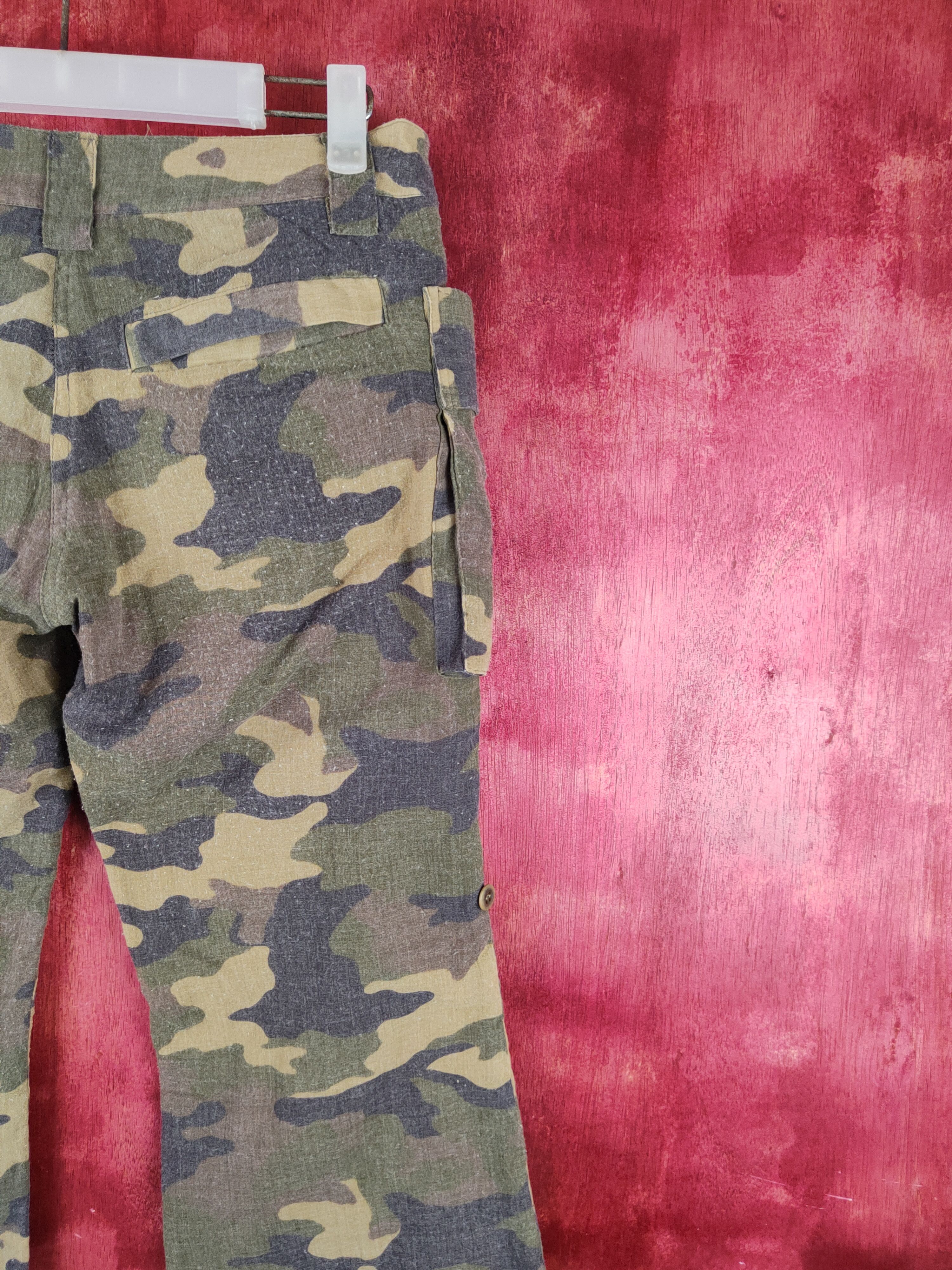 Japanese Brand DL Masculo bootcut Camo utility Tactical Cargo Pants #S1498 Size 26" / US 2 / IT 38 - 11 Thumbnail