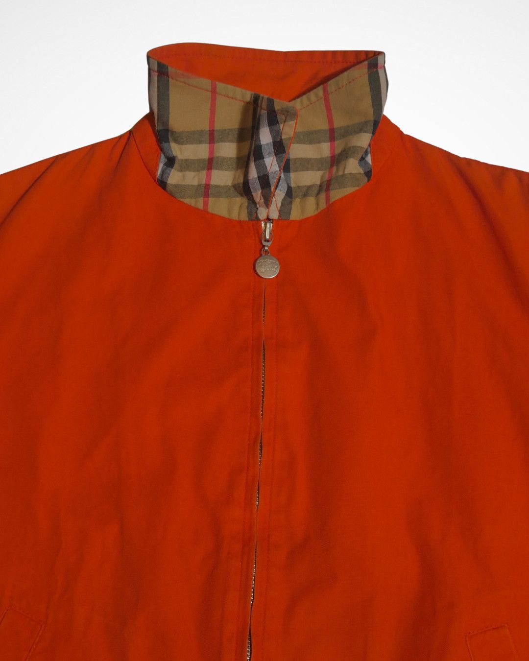 Burberry Prorsum 1980s Fireman Orange Cropped Work Jacket Size US M / EU 48-50 / 2 - 5 Thumbnail