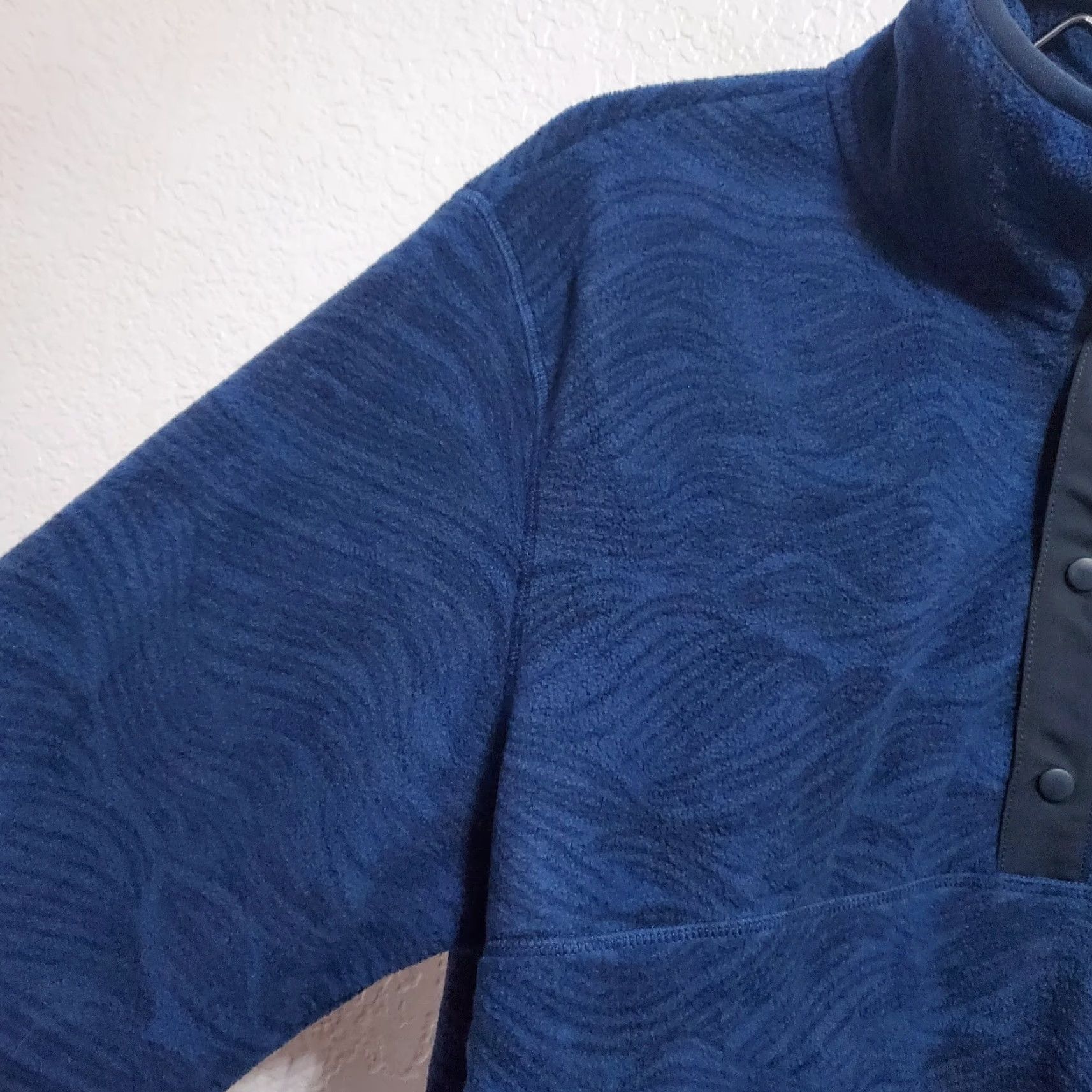 Helly Hansen Helly Hansen Maridalen Fleece Jacket Men L Blue Ocean Wave AOP 1/4 Snap Pullover Size US L / EU 52-54 / 3 - 6 Thumbnail