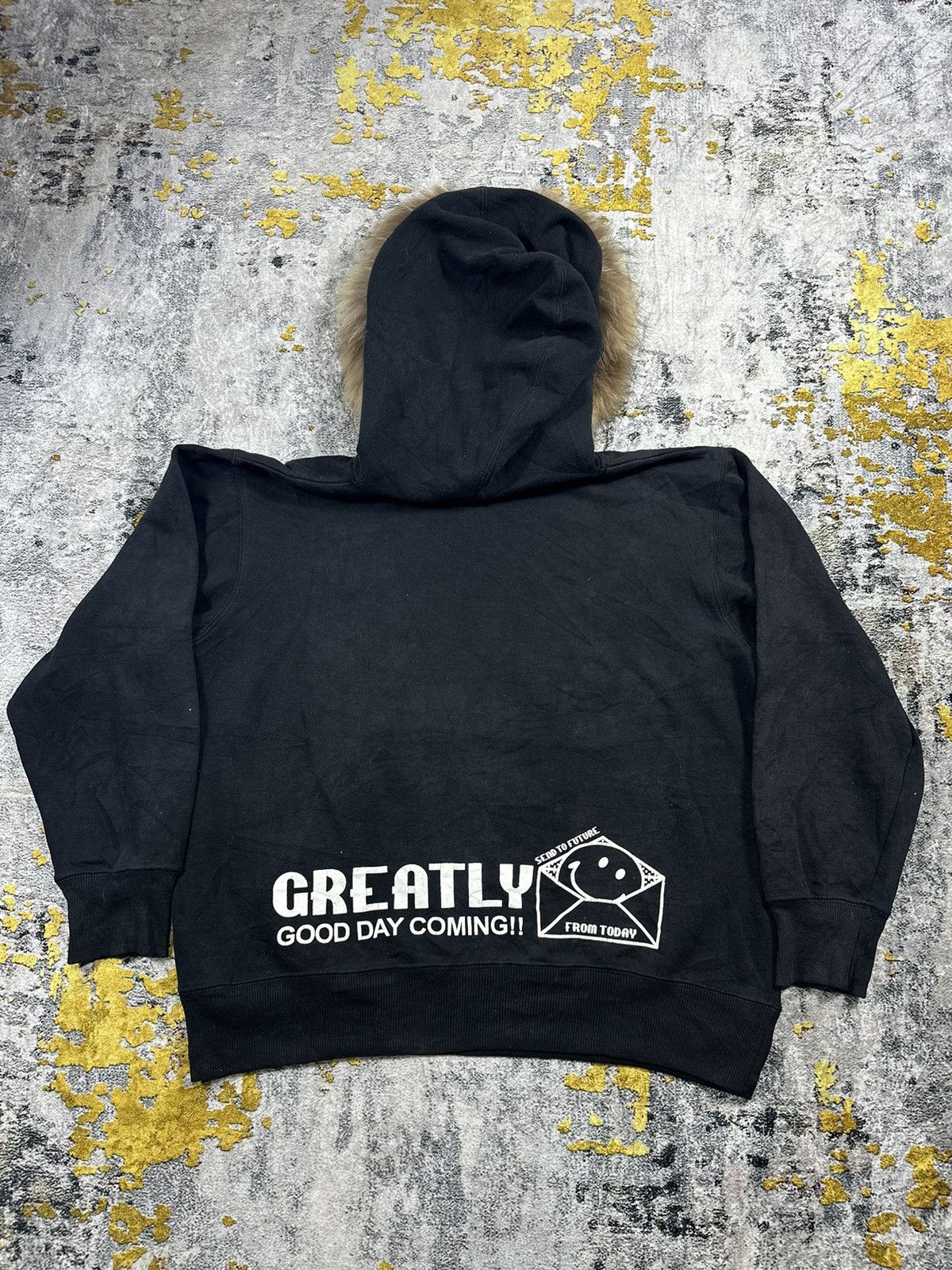 If Six Was Nine FUR HOODIE HOME BOYS SMILE, LOVE & PEACE I6W9 LGB STYLE Size US XL / EU 56 / 4 - 2 Thumbnail