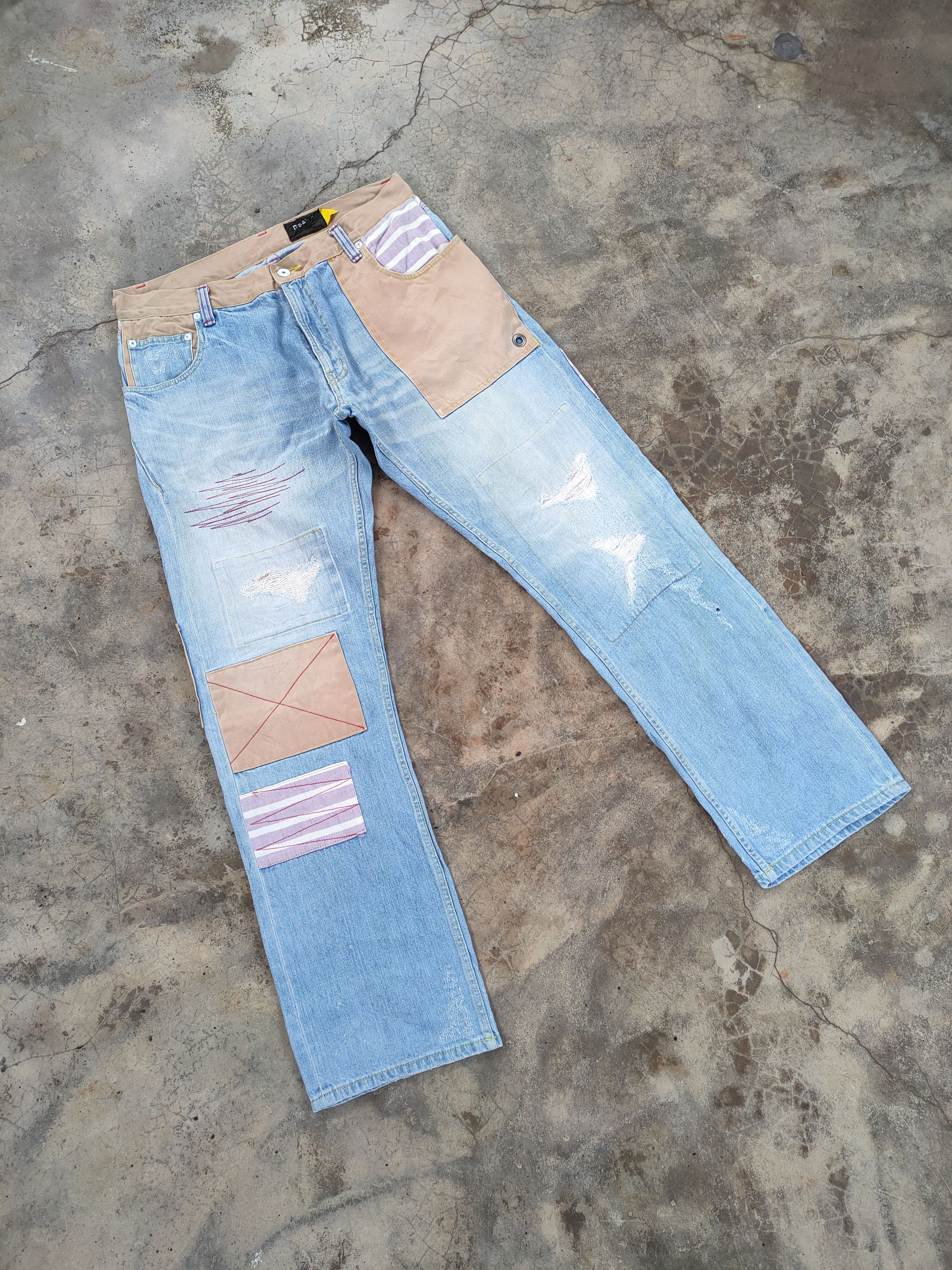 Japanese Brand # VINTAGE JAPANESE FADED BLUE JEANS DENIM PANTS Size US 34 / EU 50 - 2 Thumbnail