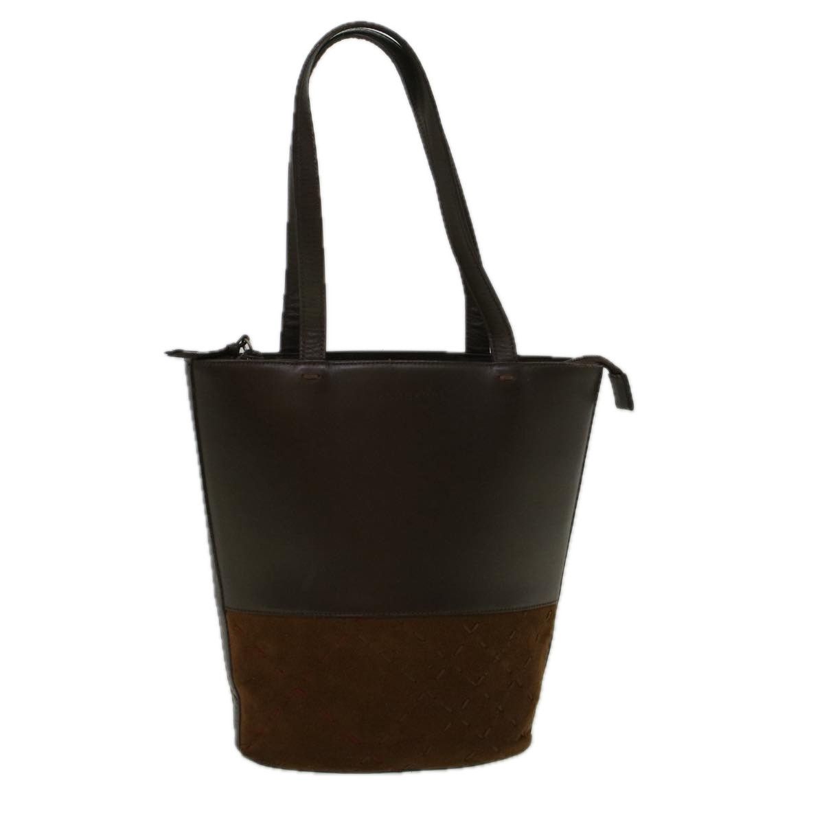 image of Burberry Tote Bag Suede Leather Brown Auth Bs9812, Women's