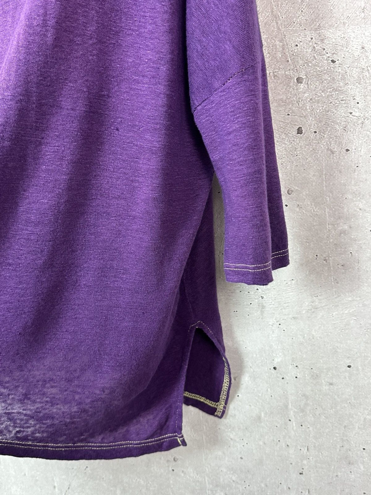 Other Not Shy Linen Purple Oversized 3/4 Sleeve Women’s Jumper Size L / US 10 / IT 46 - 7 Thumbnail