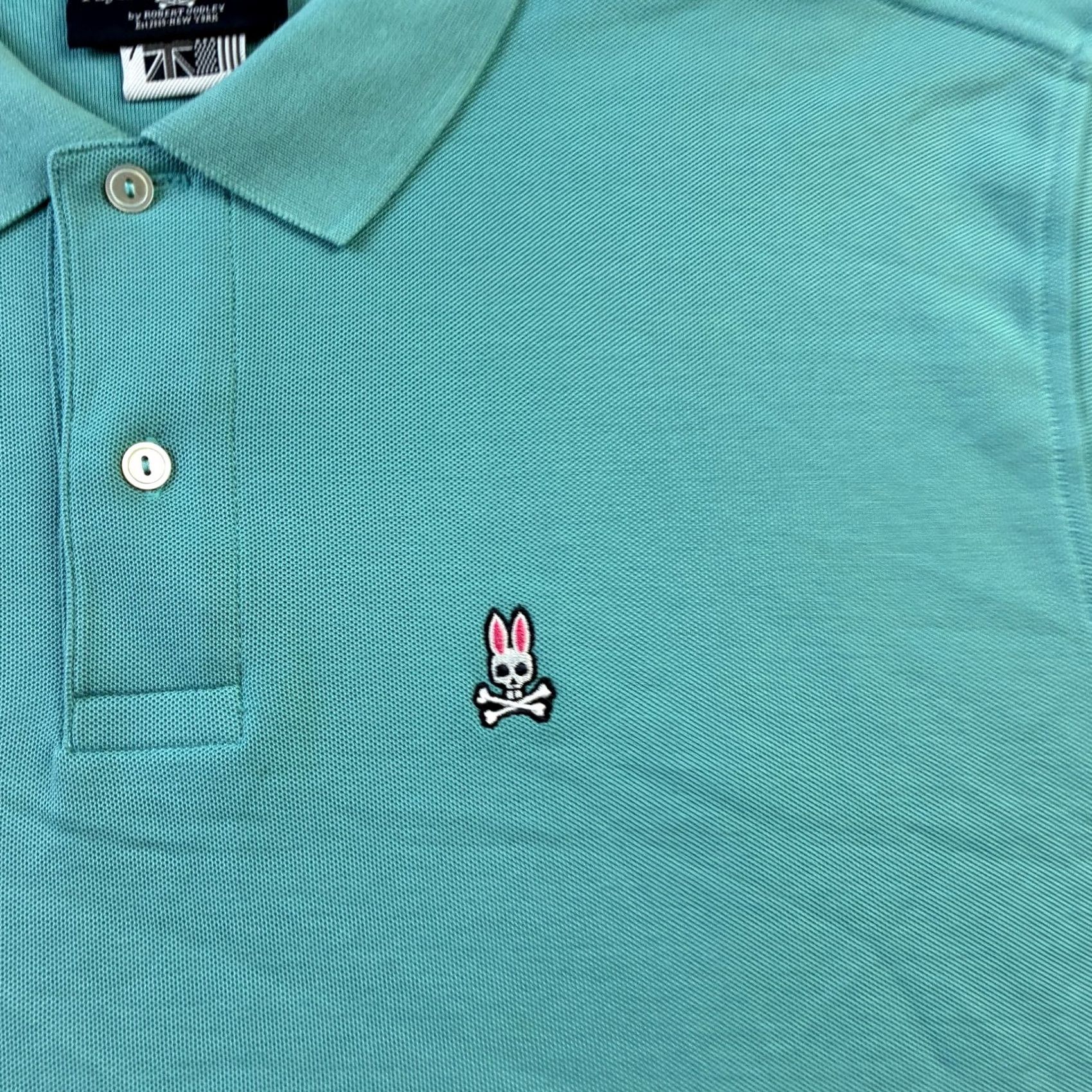 Psycho Bunny Psycho Bunny Polo Shirt Mens XL Blue Cotton Pique Logo Size US XL / EU 56 / 4 - 4 Thumbnail