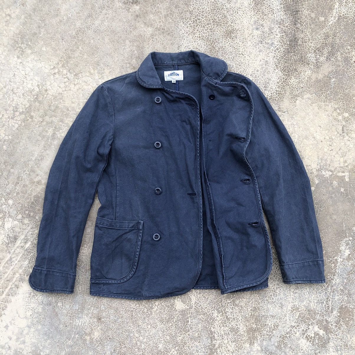 Danton × Japanese Brand DANTON Cotton Penny Collar Pea Coat Size S / US 4 / IT 40 - 2 Thumbnail