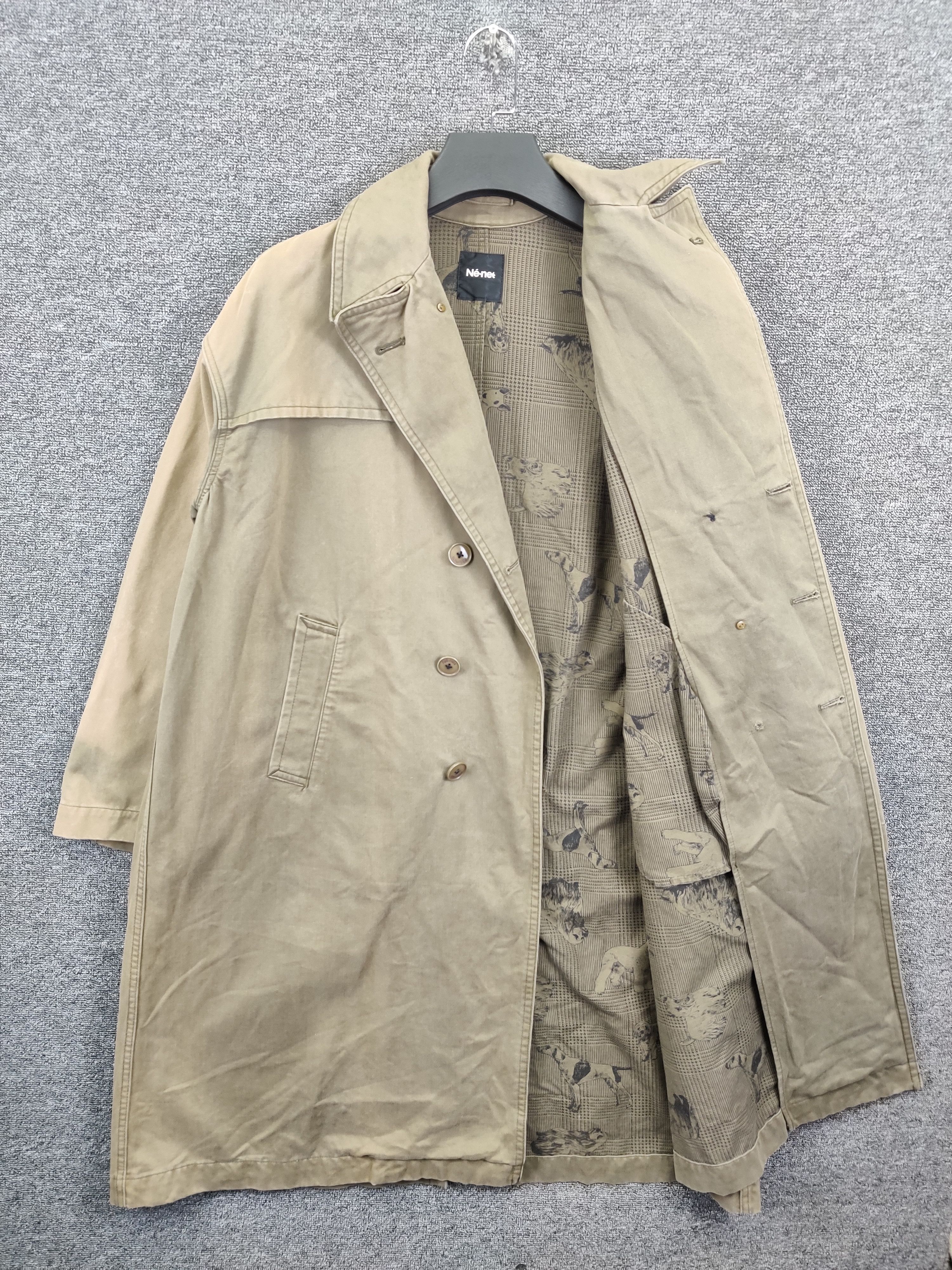 Ne-Net Vintage Ne-Net Double Breasted Sun Faded Trench Coat Size US XL / EU 56 / 4 - 6 Thumbnail