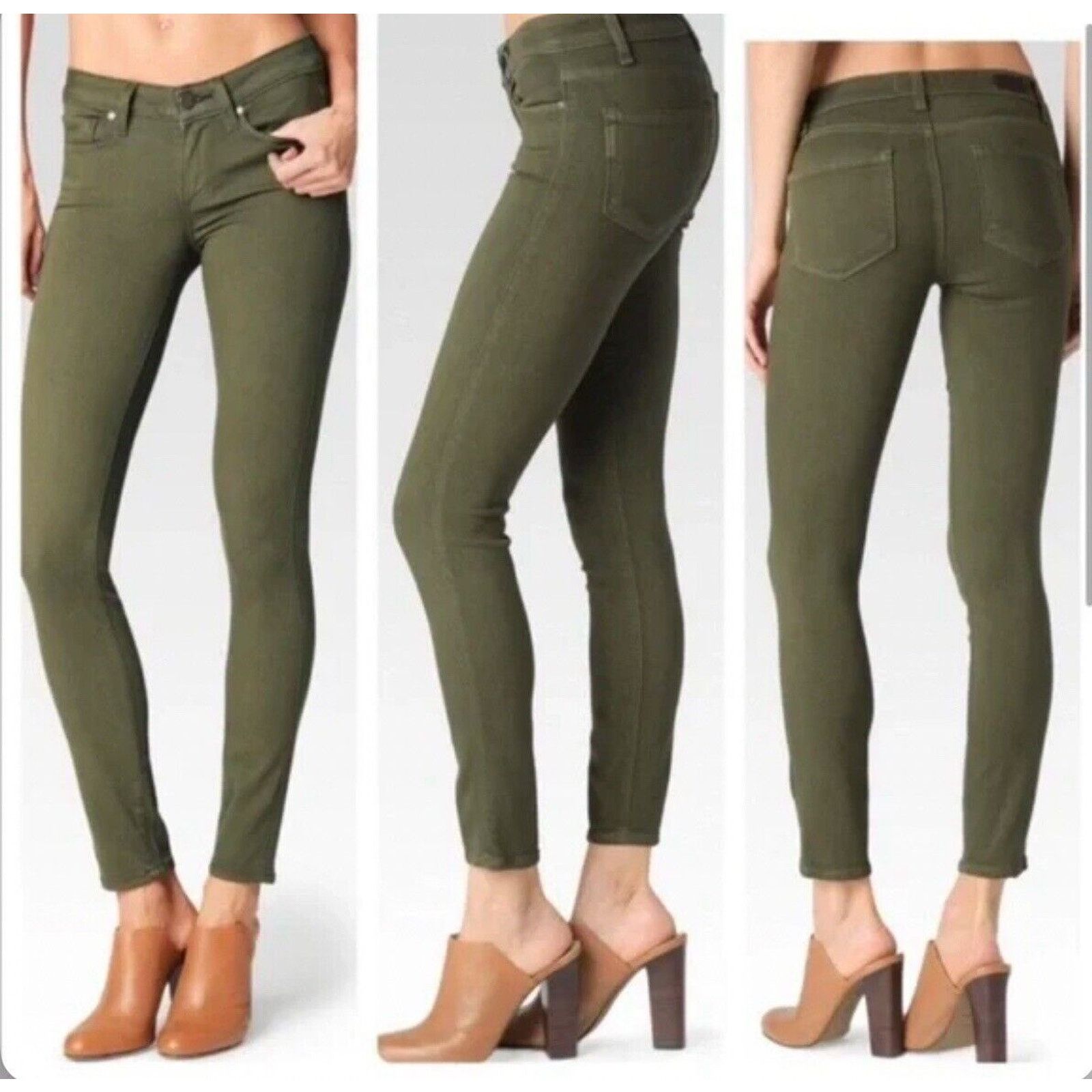 Paige Paige Womens Vintage Deep Juniper Ankle Jeans Size 28 Size 28" / US 6 / IT 42 - 2 Thumbnail
