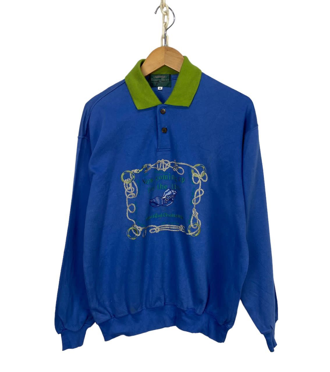Vintage Rosen berg embroidered logo polos sweatshirt