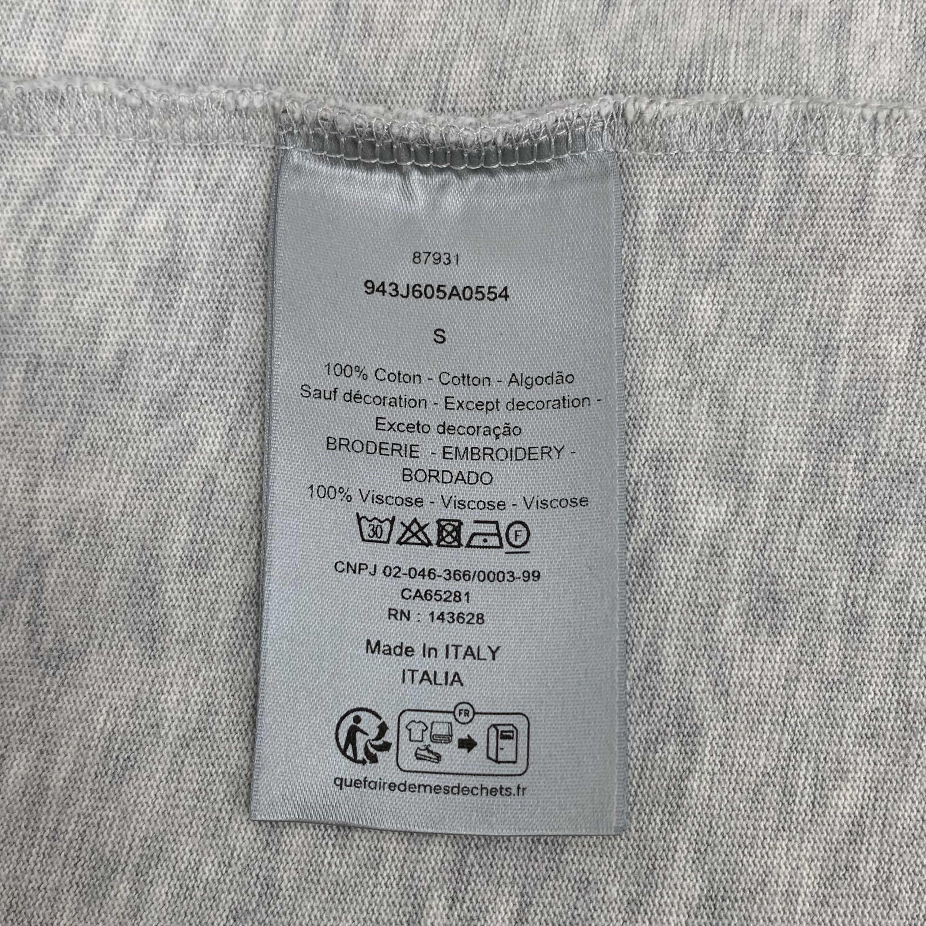 Dior Dior CD Logo T-Shirt Grey (S) Size US S / EU 44-46 / 1 - 8 Thumbnail
