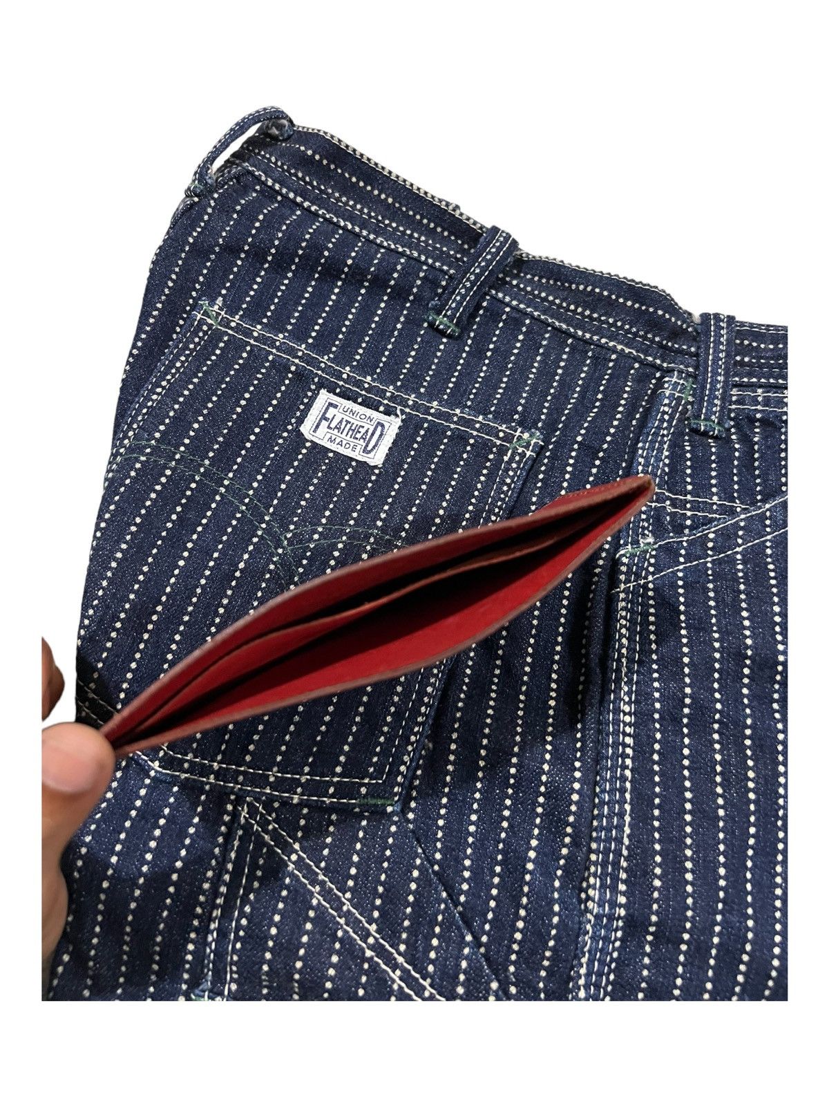 Genuine Leather × Pure Blue Japan × Redmoon Front Quarter Horse Leather Herz 🇯🇵 Money Slot Long Wallet Size ONE SIZE - 3 Thumbnail