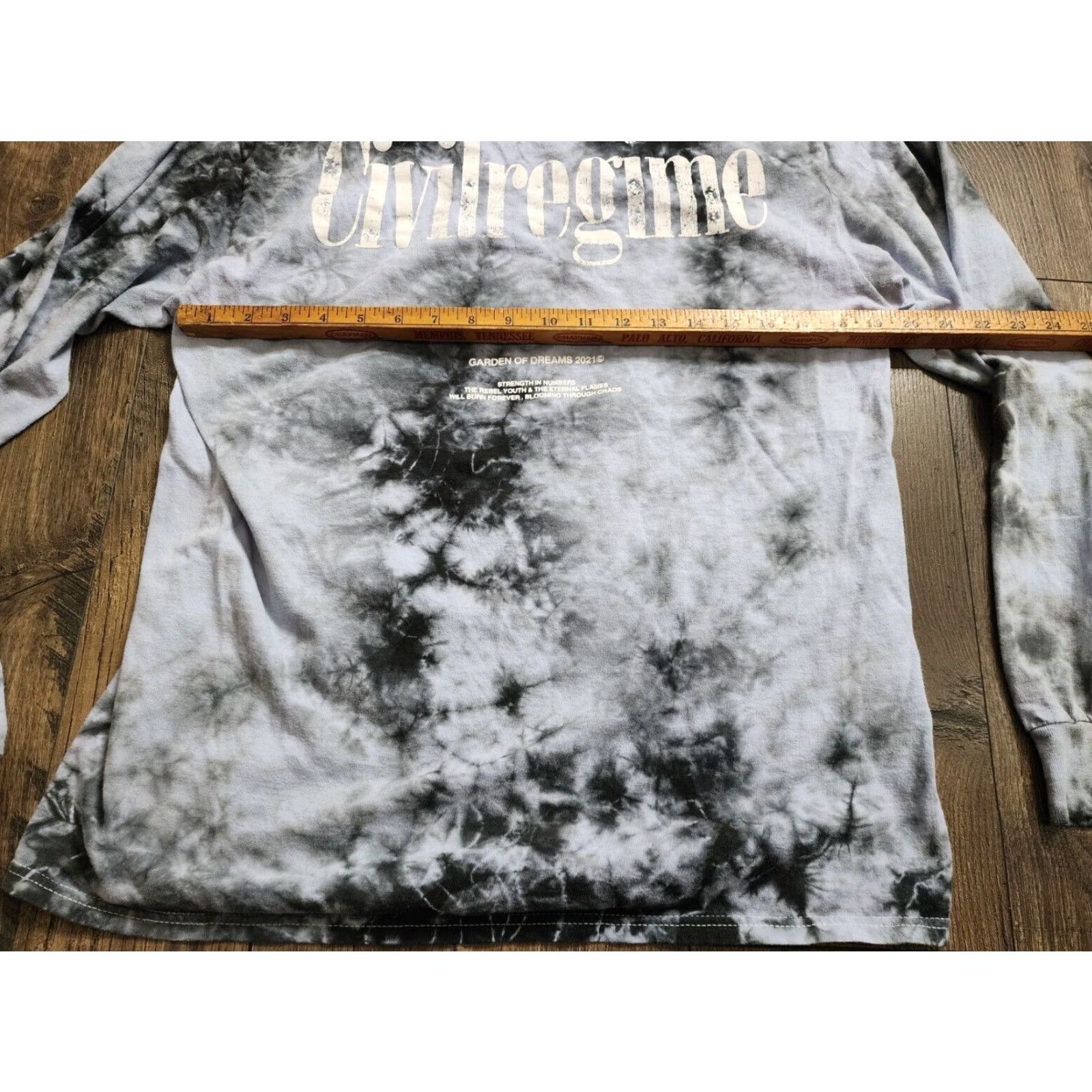 Doublet Civil Regime T-Shirt Garden Of Dreams Long Sleeve Tie Dye Double Sided Crew Neck Mens M Blue Cotton VINTAGE No Size US M / EU 48-50 / 2 - 2 Thumbnail