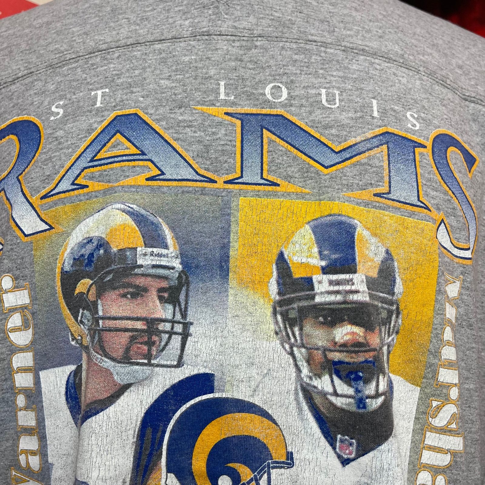 Vintage Vintage St. Louis Rams Kurt Warner Super Bowl 34 Champions Size US XL / EU 56 / 4 - 2 Thumbnail
