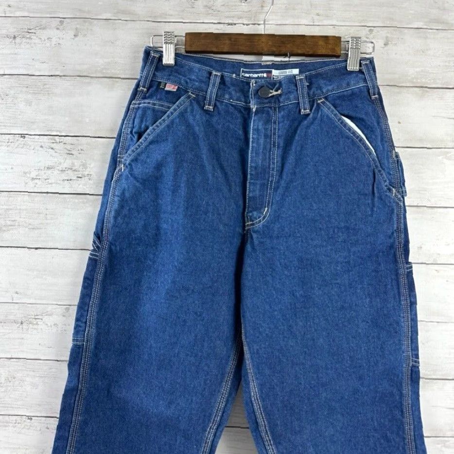 Carhartt VINTAGE Carhartt Jeans Size 28X34 Men's Relaxed Fit Denim Work Dungaree Blue 90s Size US 28 / EU 44 - 5 Thumbnail