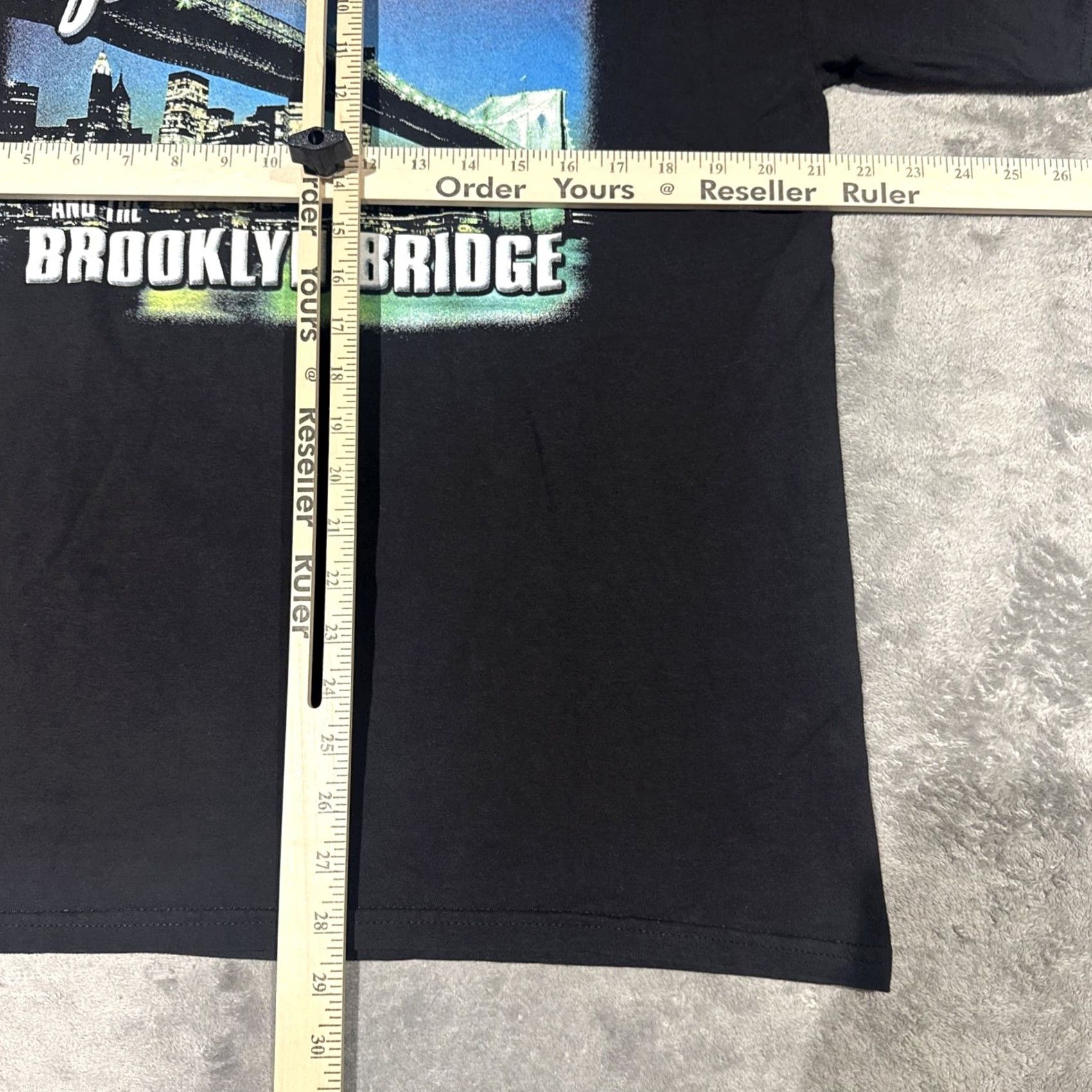 Gildan VINTAGE Johnny Maestro And The Brooklyn Bridge T Shirt Mens L Black Music Retro Shirt Size US L / EU 52-54 / 3 - 5 Thumbnail
