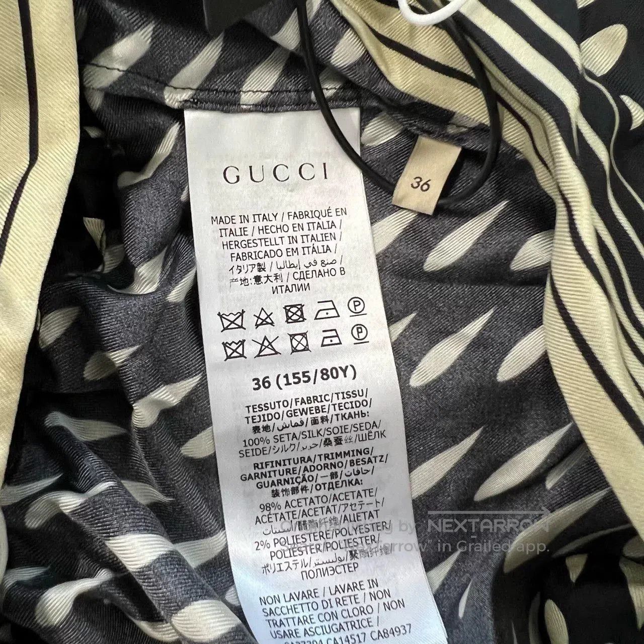 Gucci Authentic Gucci Runway Silk Dress 36. Size XS / US 0-2 / IT 36-38 - 6 Thumbnail