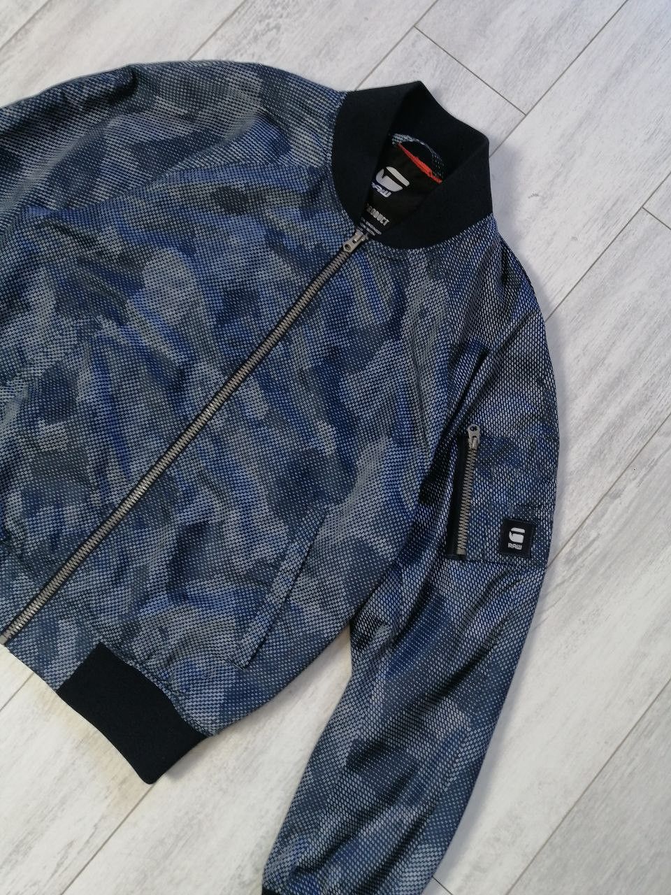 G-Star G star raw Men's Attack Bomber Jacket Sapphire Blue Sz M Size US M / EU 48-50 / 2 - 2 Thumbnail