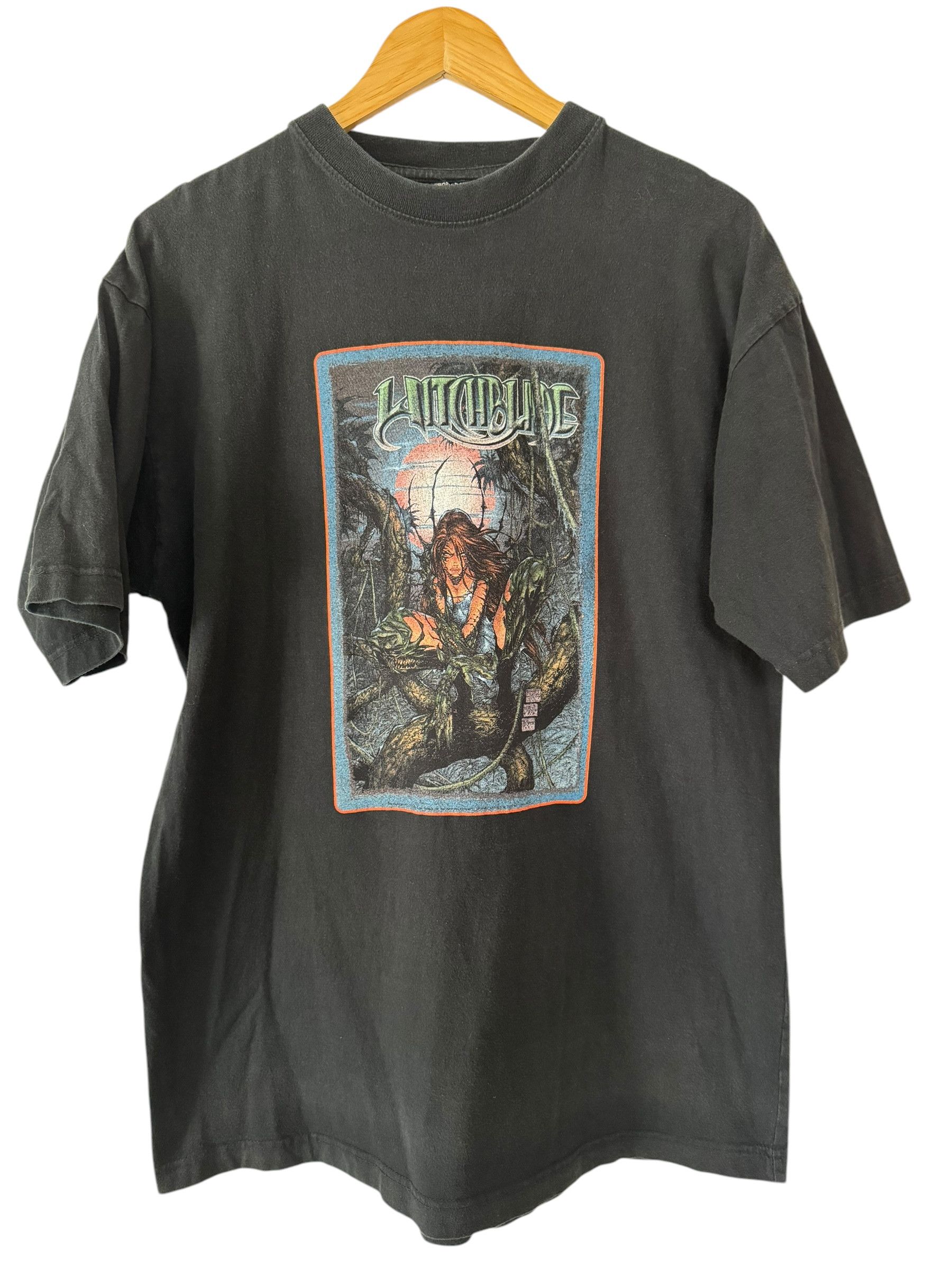 Vintage Vintage 90s Witchblade Cover Comic T-shirt Size US XL / EU 56 / 4 - 1 Thumbnail