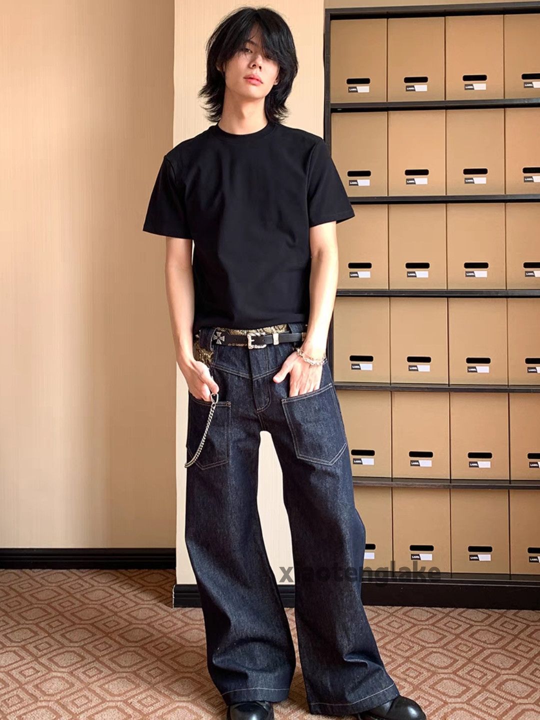 Designer × Japanese Brand × Vintage Utility punk hiphop yuppie loose baggy patchwork jeans Size US 32 / EU 48 - 5 Thumbnail